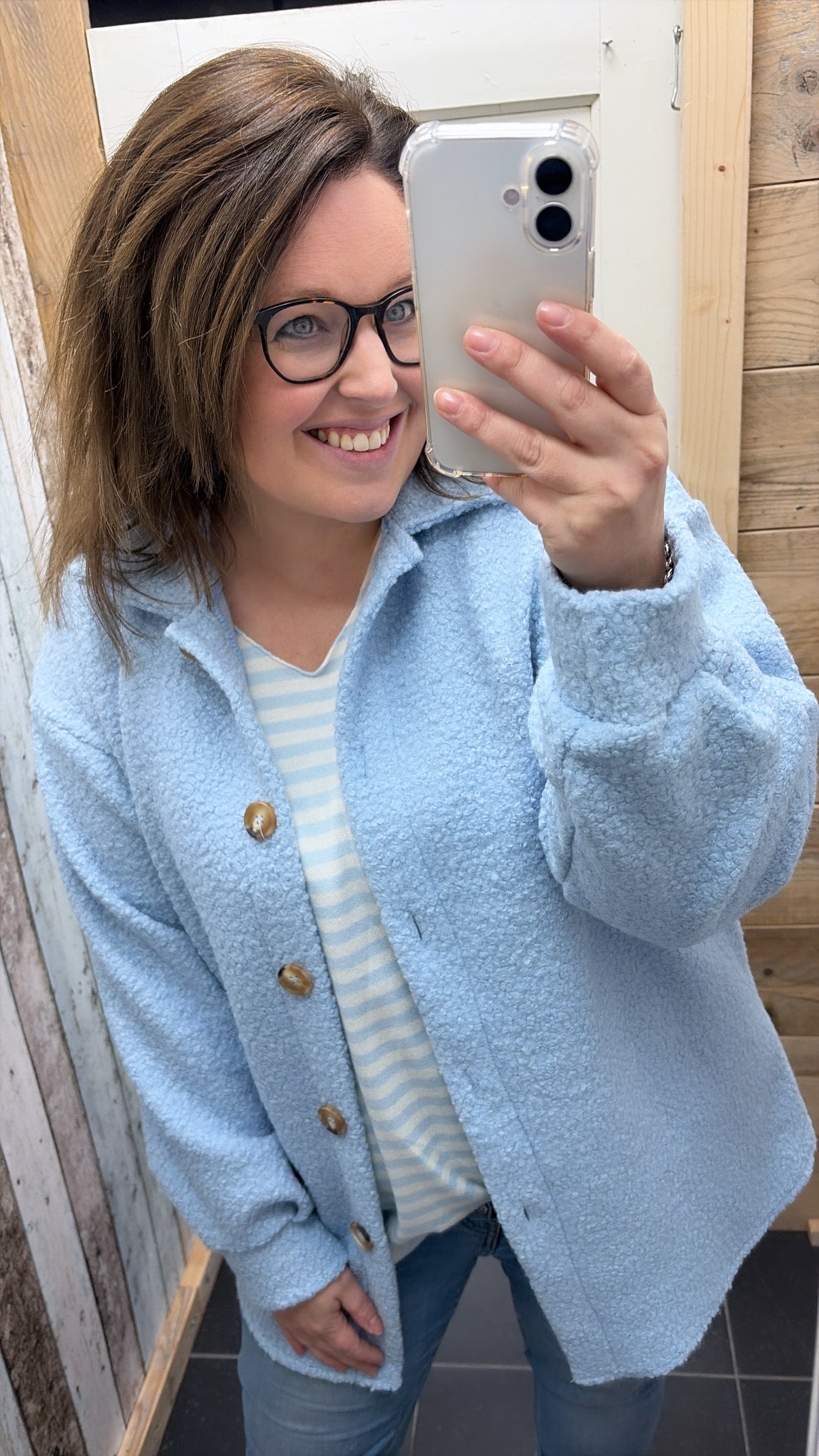 PS TOP 'STREPEN' | LICHTBLAUW