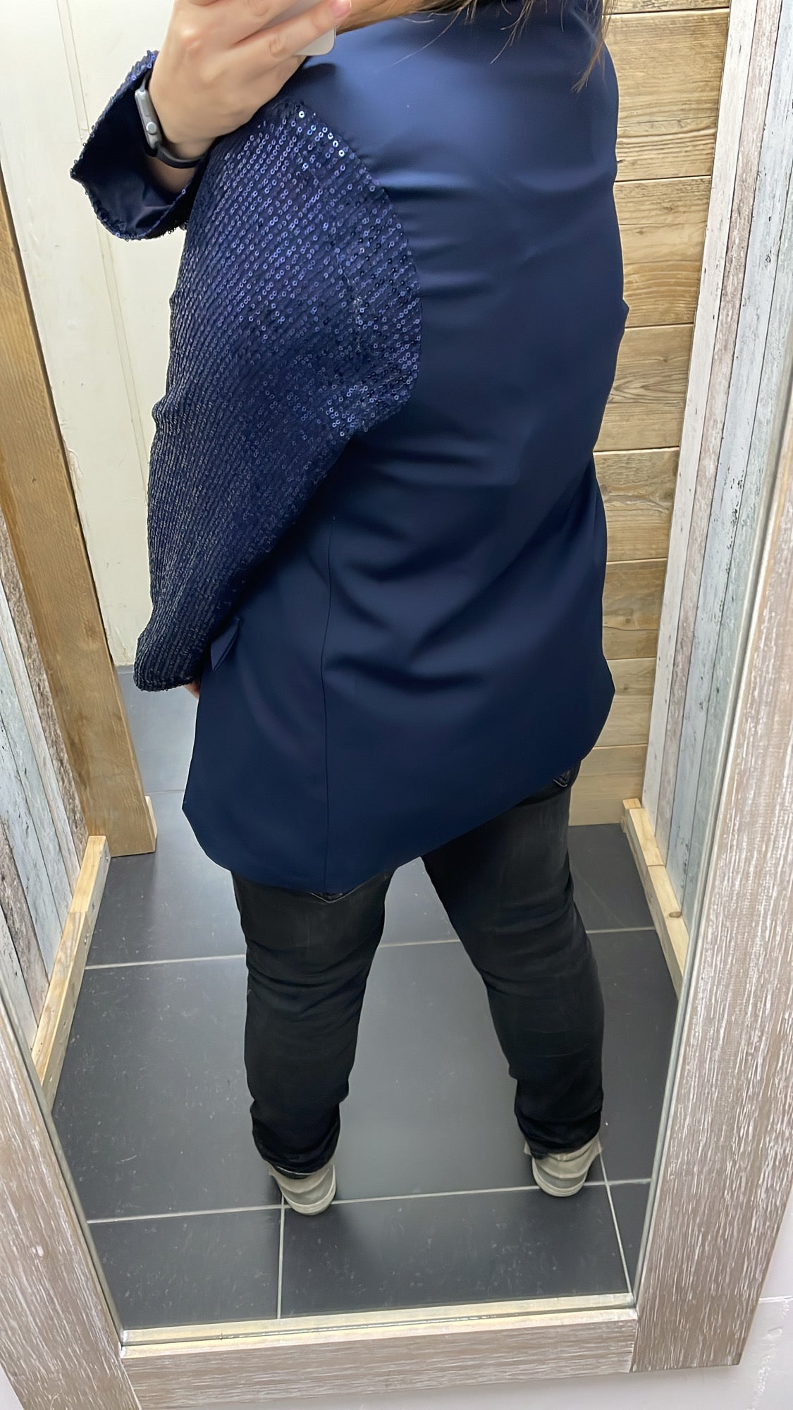 PS BLAZER 'GLITTERS' | DONKERBLAUW