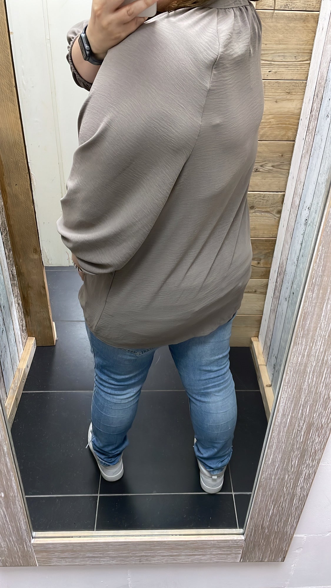 PS BLOUSE ‘3/4 MOUW’ | TAUPE