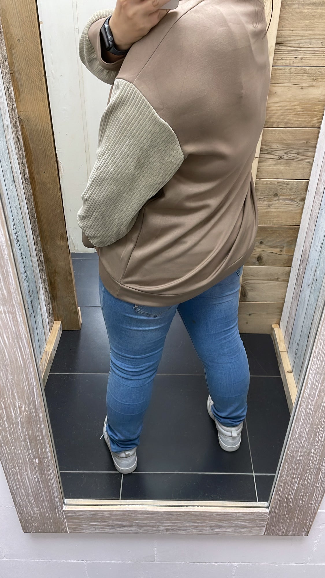 PS TRUI 'RIBSTOF' | TAUPE