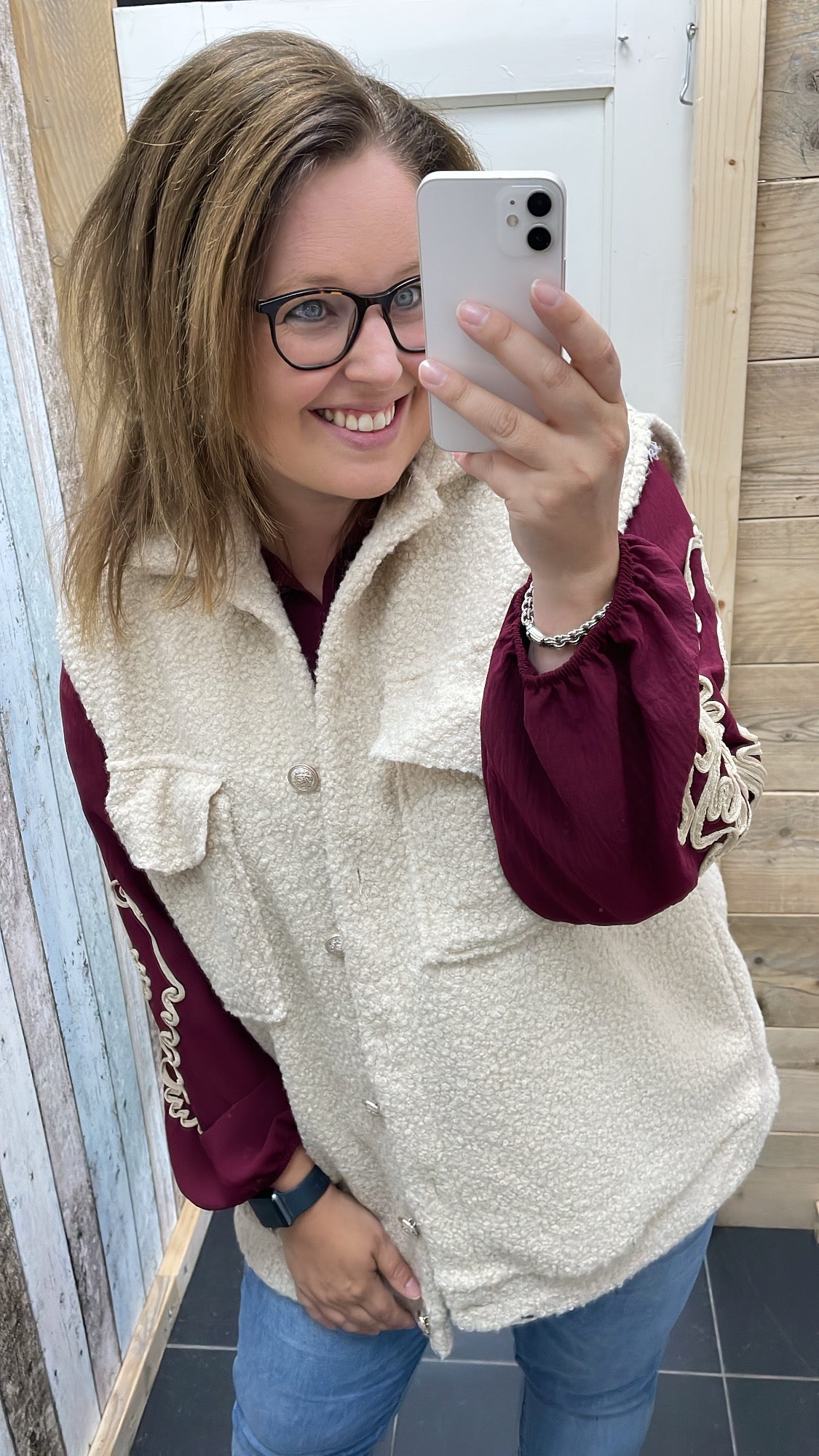 PS BLOUSE ‘BORDUURSEL 'KOORD’ | BORDEAUX