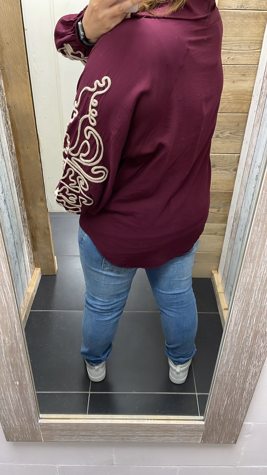 PS BLOUSE ‘BORDUURSEL TOUW’ | BORDEAUX