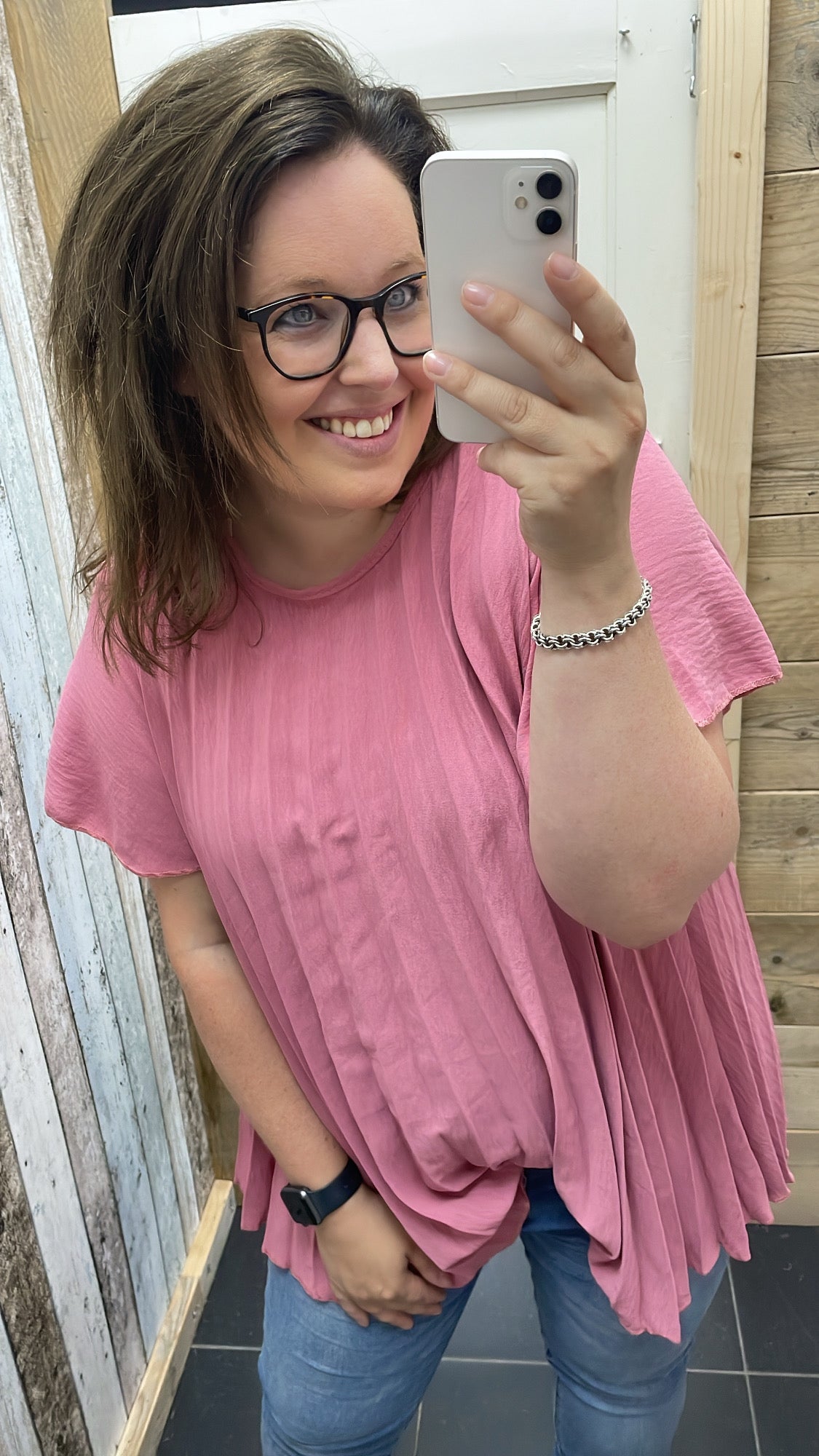 PS BLOUSE 'PLISSÉ' | ROZE