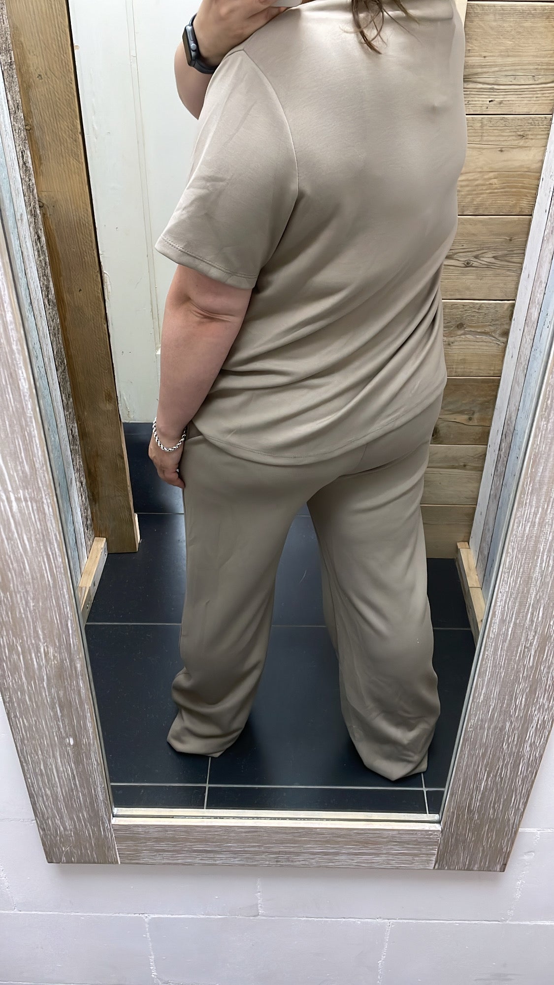 PS COMFY PAK KORT 'EMBLEEM' | TAUPE