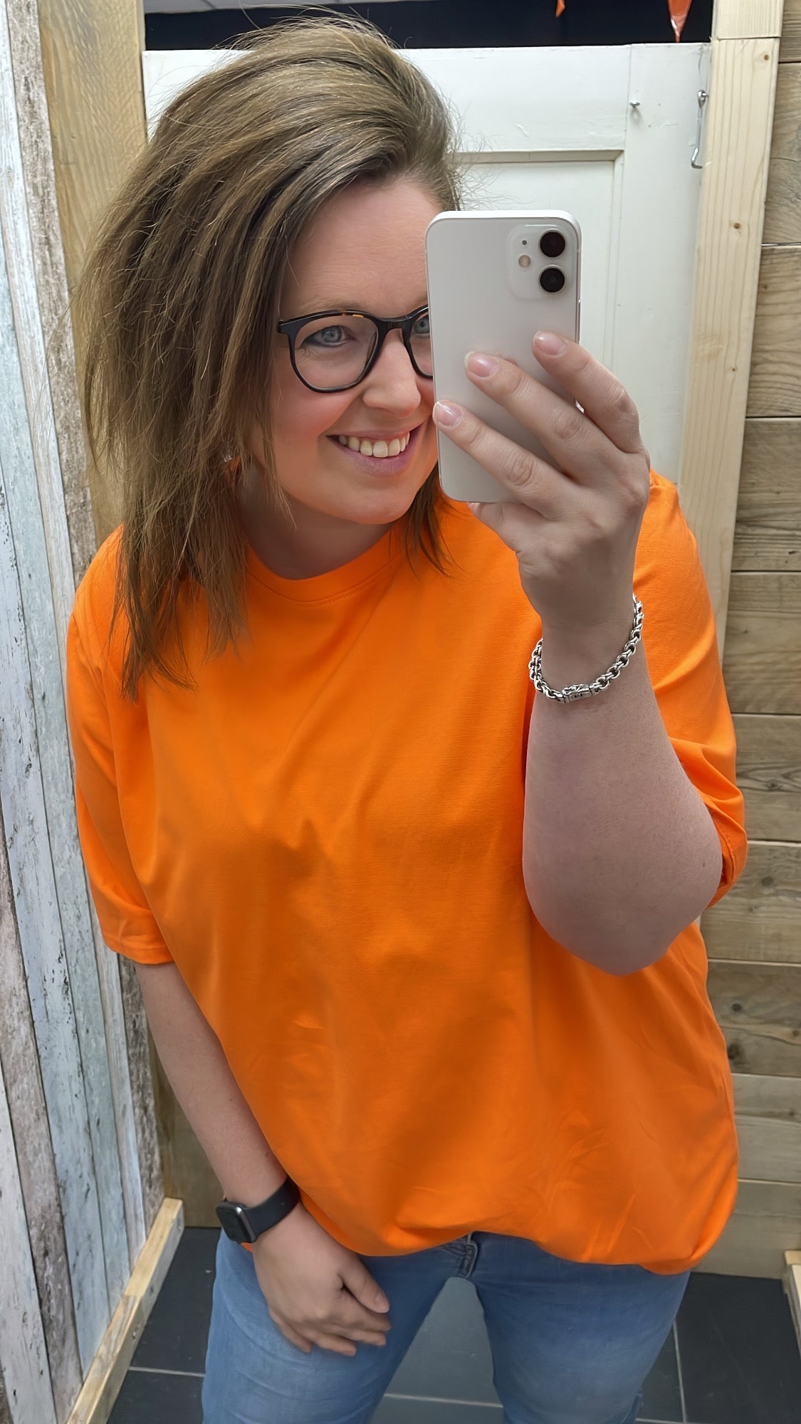 PS T-SHIRT ‘BASIC' | ORANJE