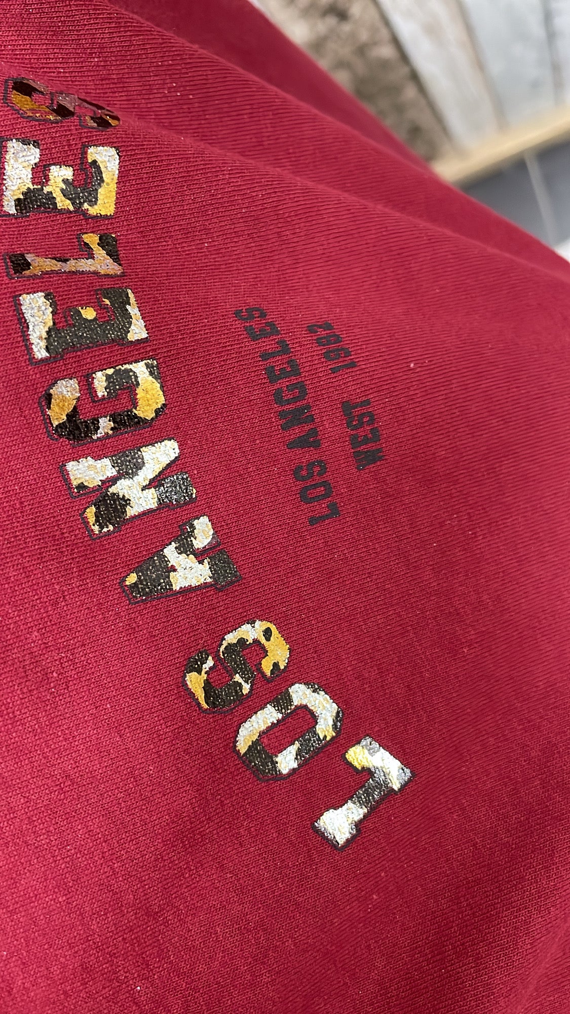 PS T-SHIRT ‘LA’ | BORDEAUX