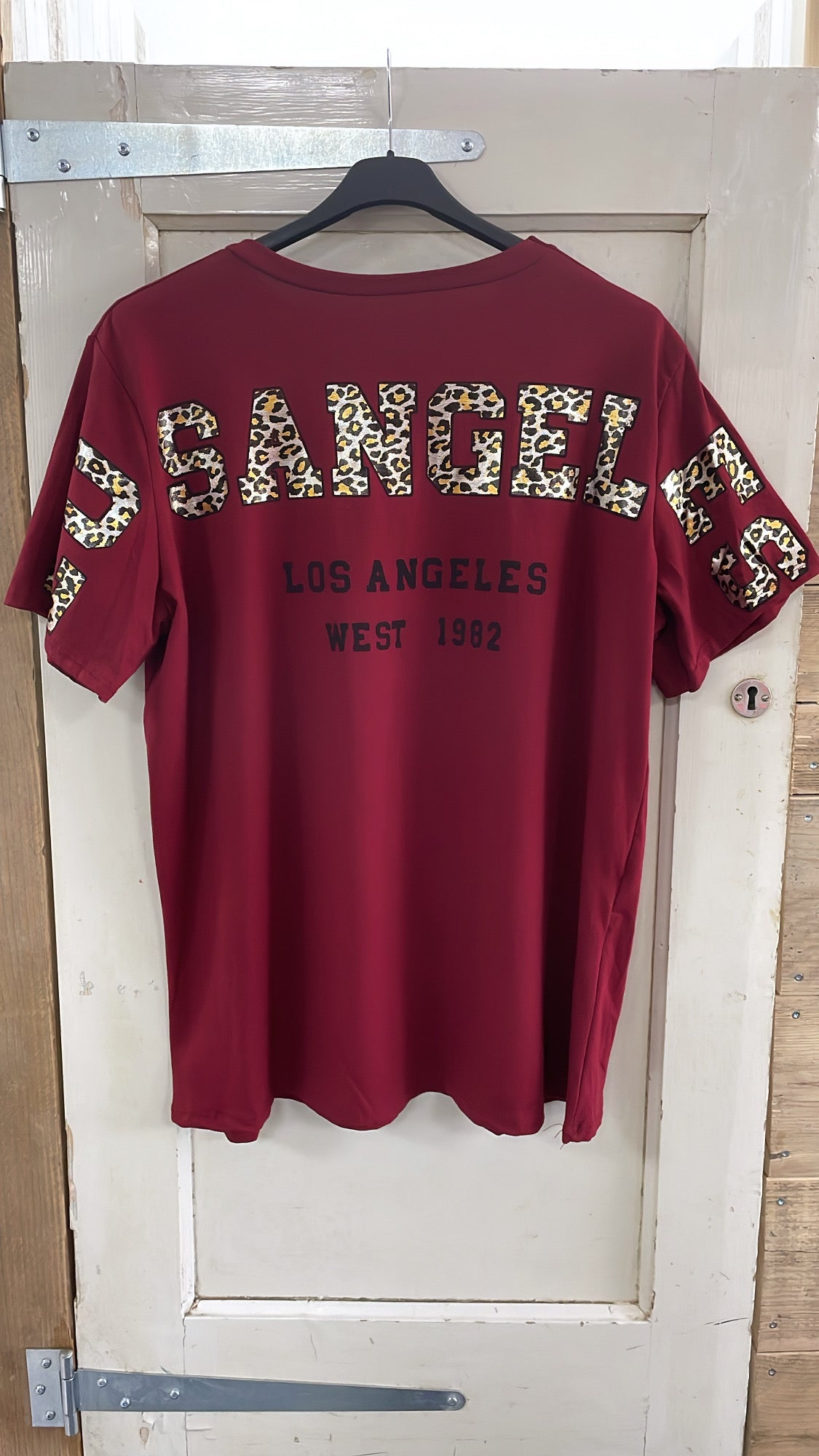PS T-SHIRT ‘LA’ | BORDEAUX