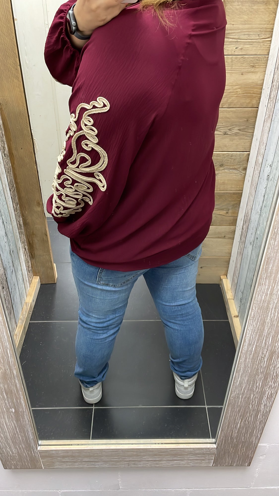 PS BLOUSE ‘BORDUURSEL 'KOORD’ | BORDEAUX