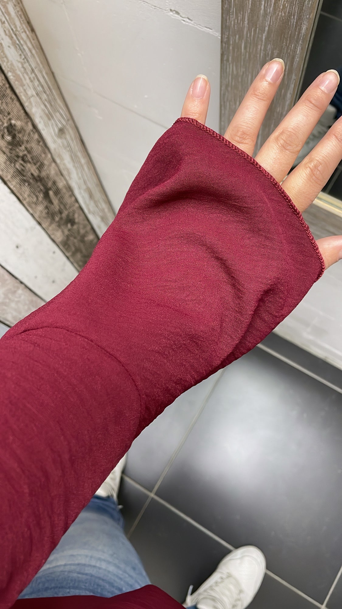 PS BLOUSE ‘TROMPETMOUW’ | BORDEAUX