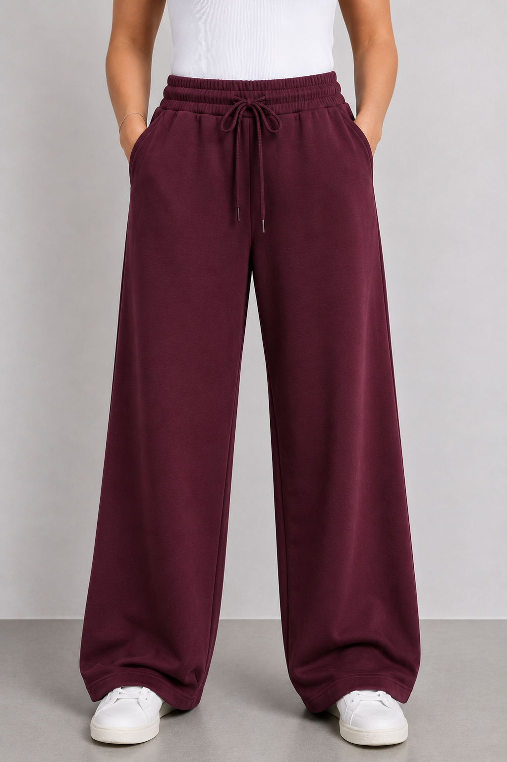 PS BROEK 'JOGSTOF' | BORDEAUX