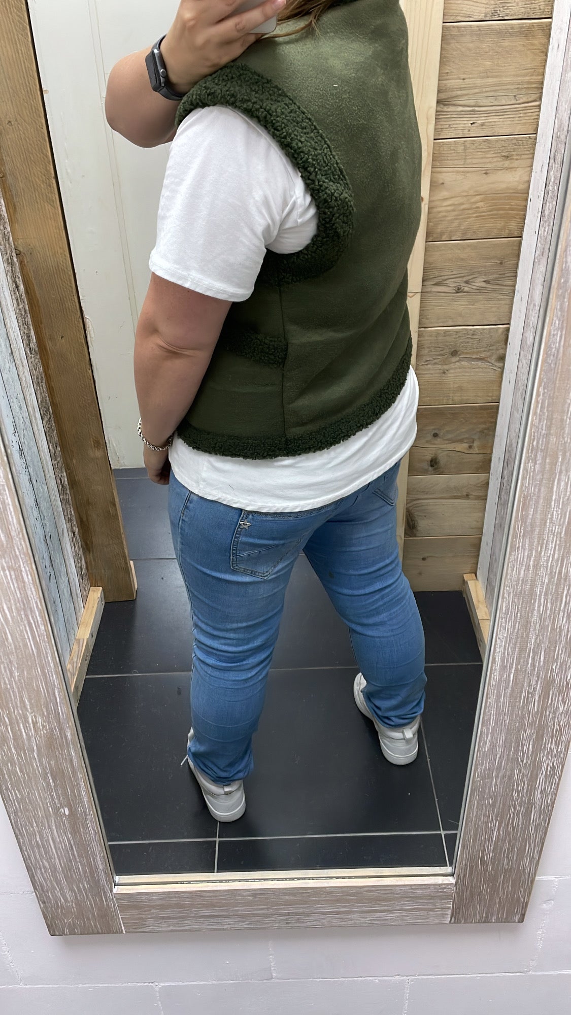 GILET 'SUEDELOOK' | ARMY