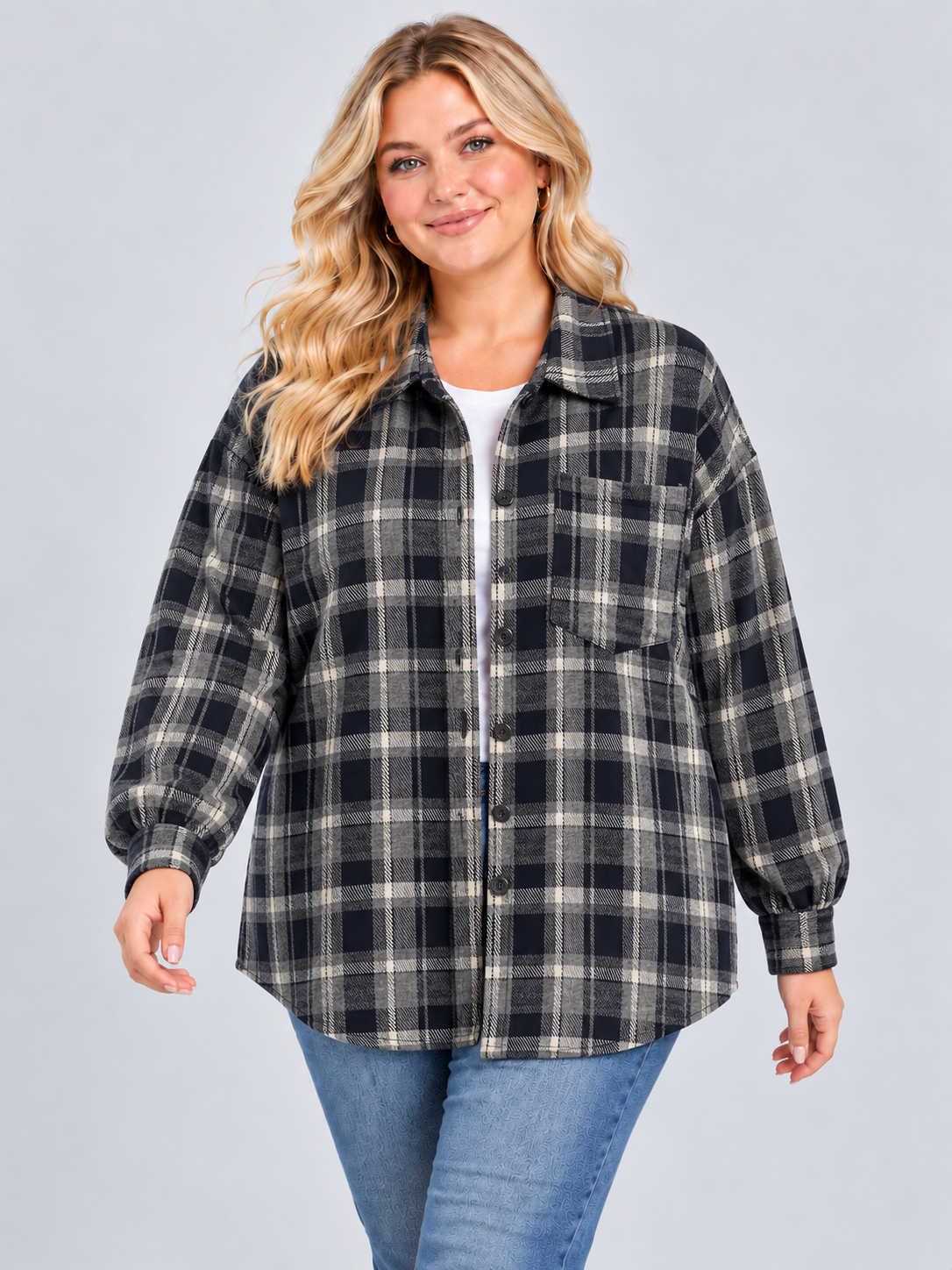 PS VEST 'RUITEN' | ZWART