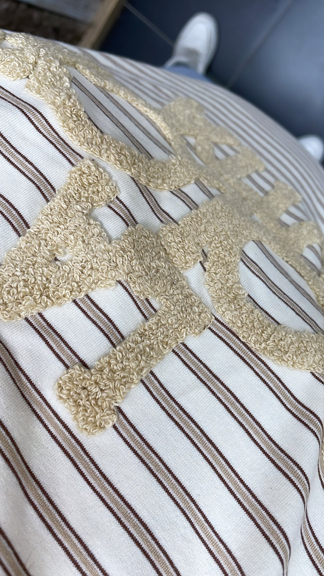 TOP 'STREPEN TEDDY' | TAUPE