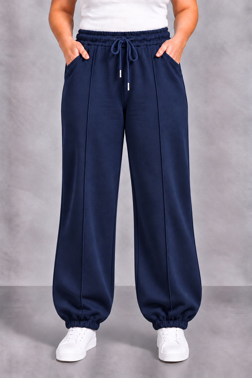 PS JOGGINGBROEK 'ELASTIEK' | NAVY