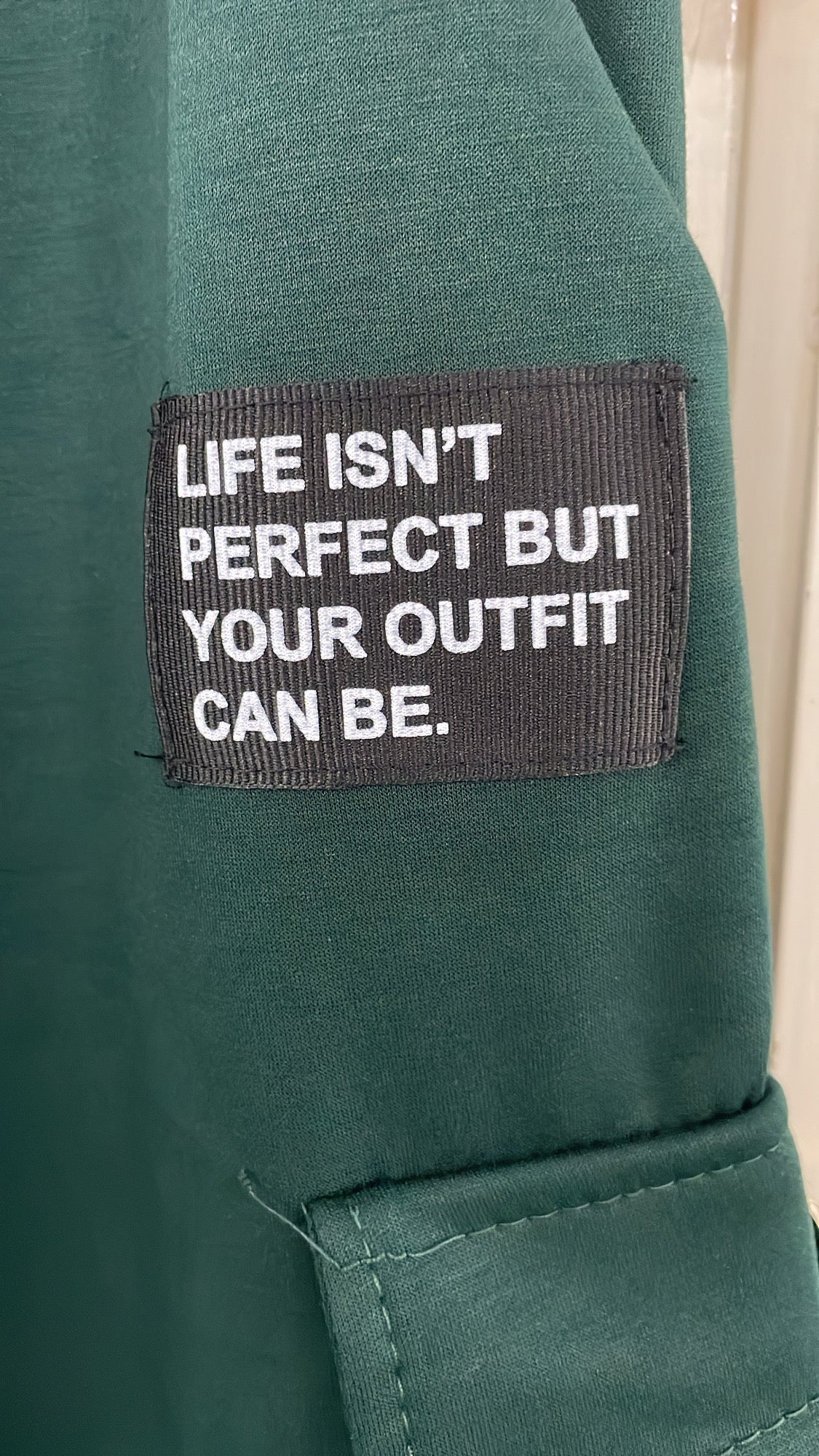 PS JOGGINGBROEK 'EMBLEEM' | DONKERGROEN