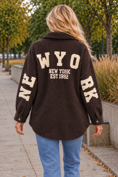 PS BOUCLÉ VEST 'NY' | BRUIN