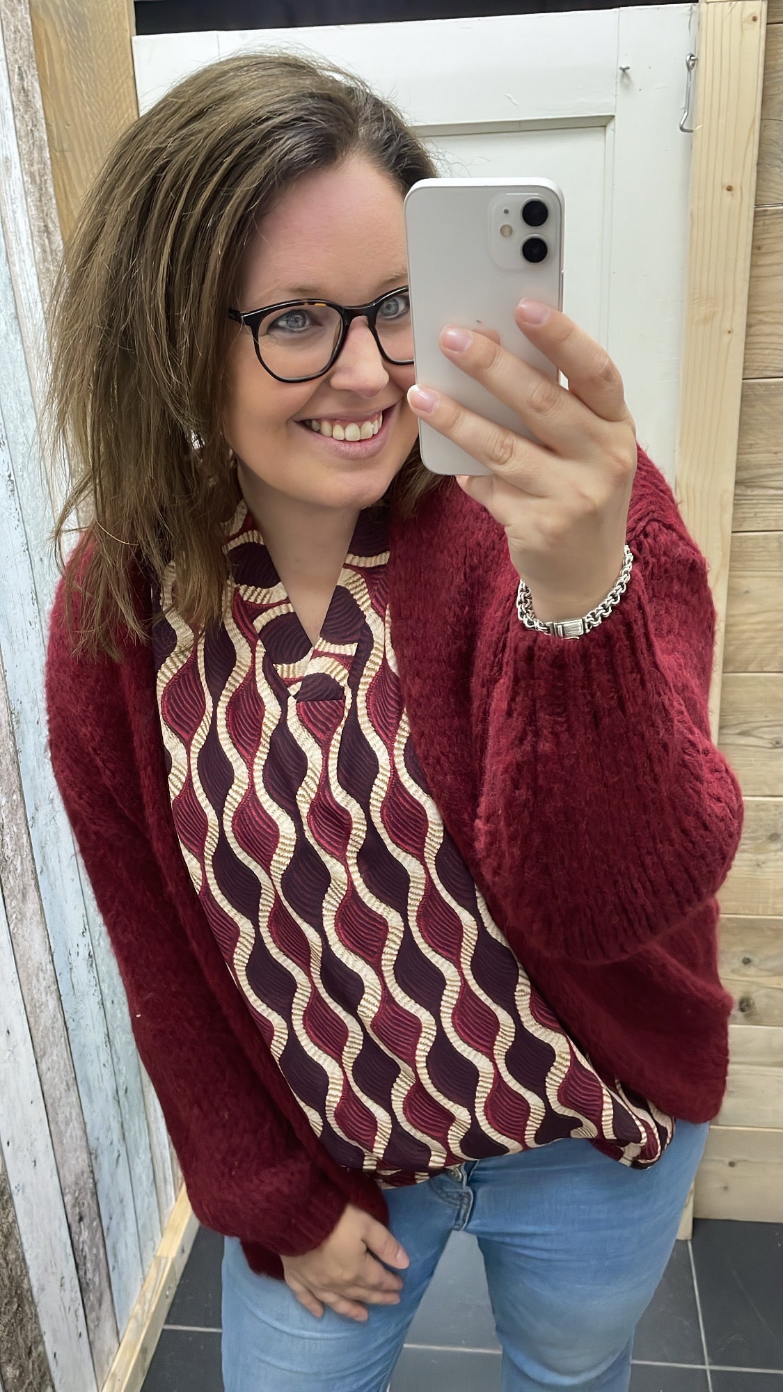 BLOUSE 'NANCY' | BORDEAUX