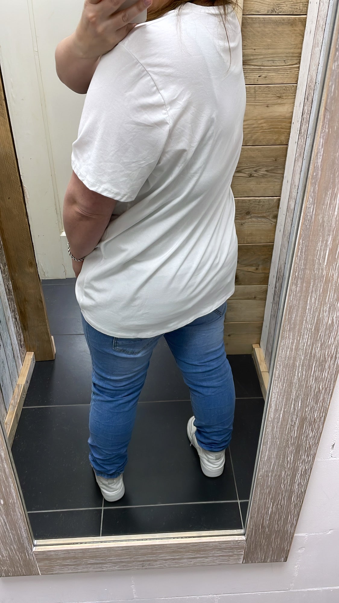 PS T-SHIRT ‘PANTER' | OFF-WHITE/KOBALT