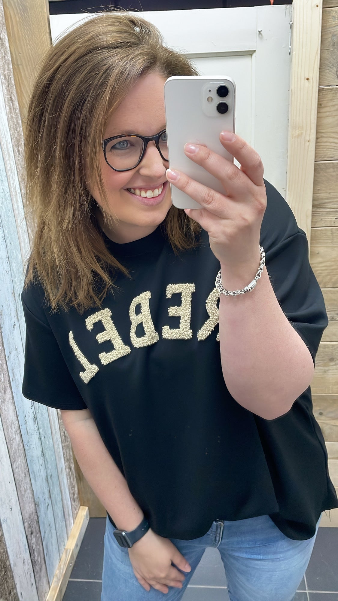 PS TOP 'REBEL' | ZWART
