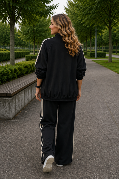 PS JOGGINGPAK 'EVA' | ZWART