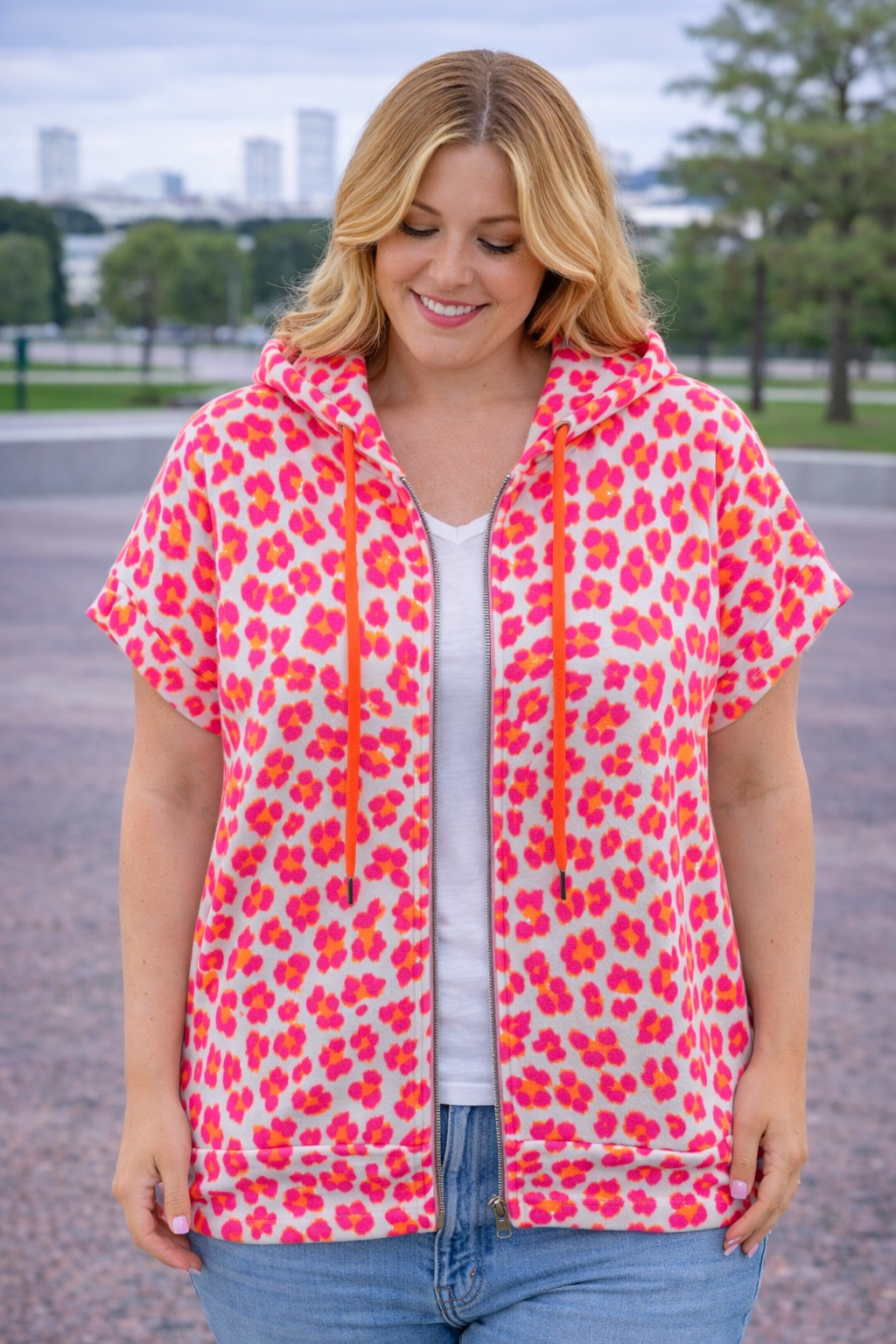 PS BODYWARMER 'PANTER' | FELROZE/ORANJE