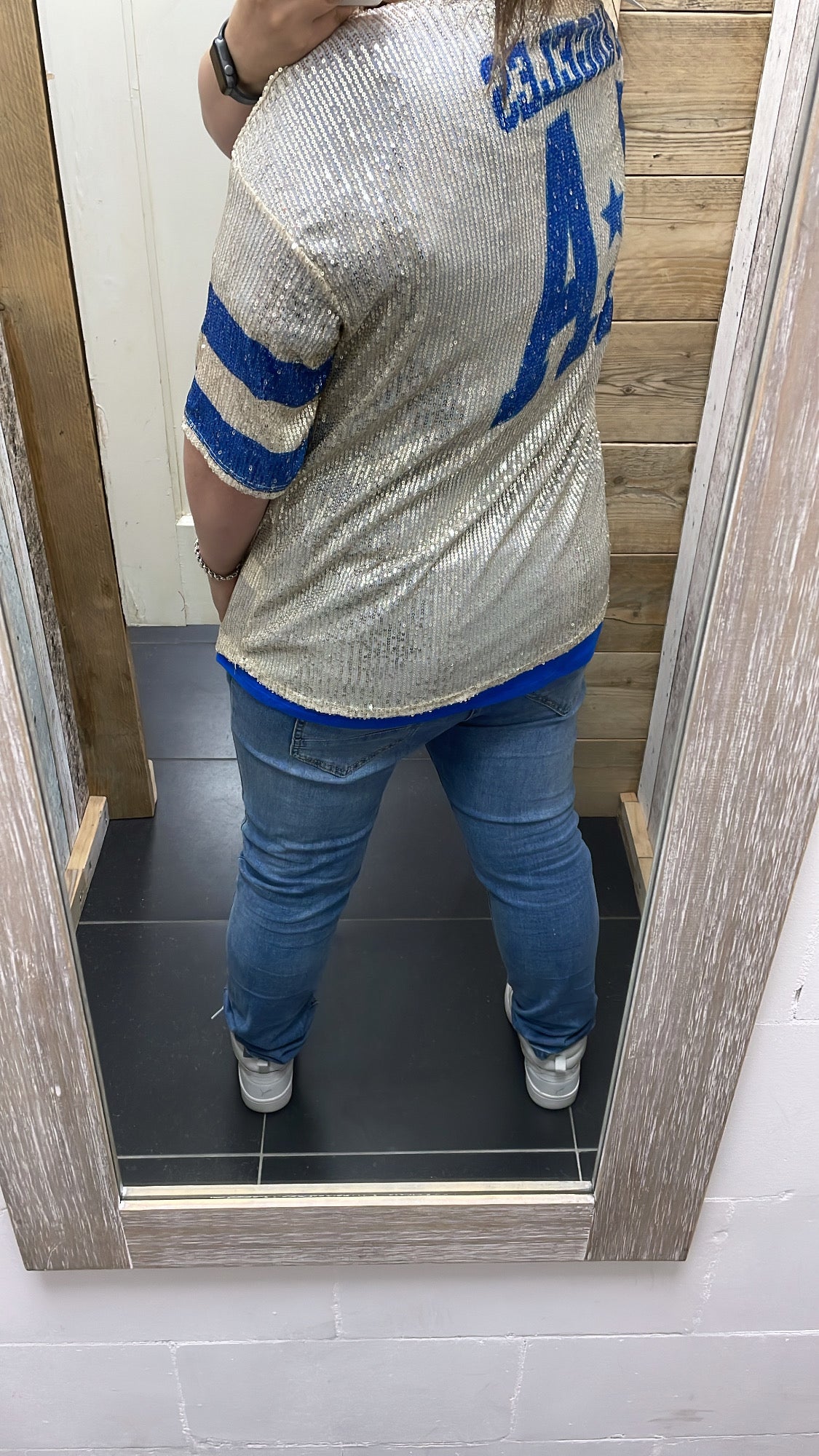 PS TOP 'PAILETTEN LA' | KOBALT