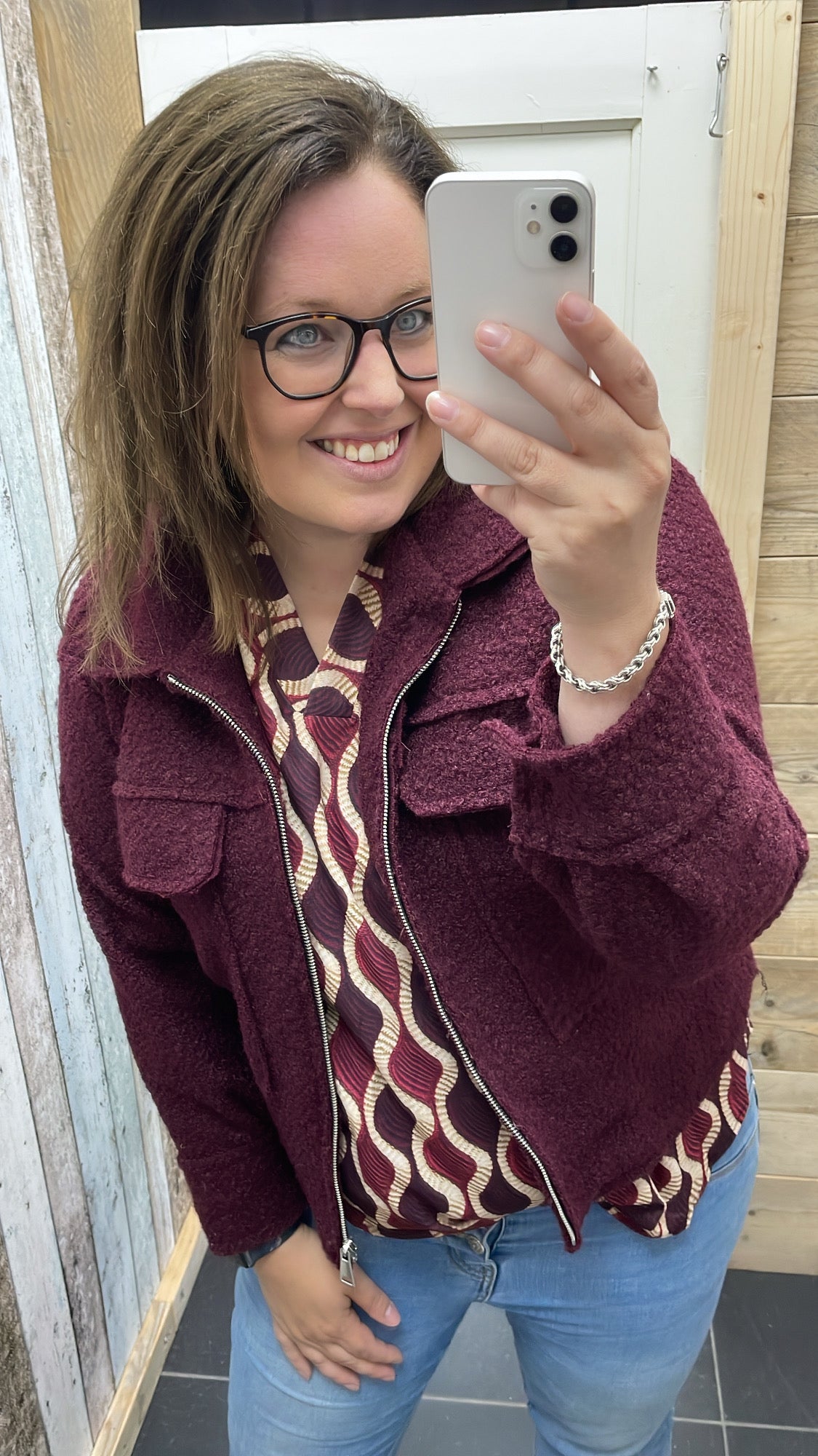 BLOUSE 'NANCY' | BORDEAUX