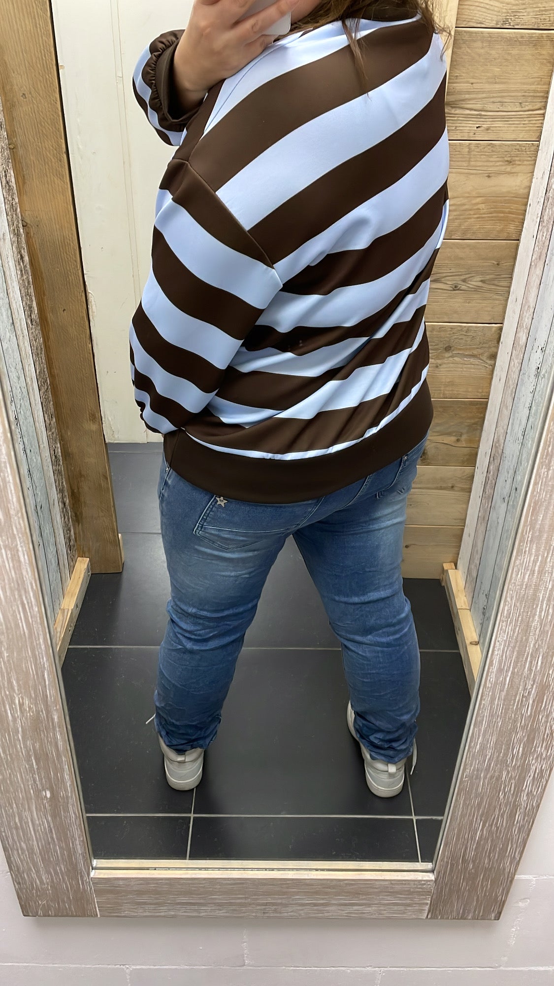 PS TRUI 'STREPEN ZIPPER' | BLAUW