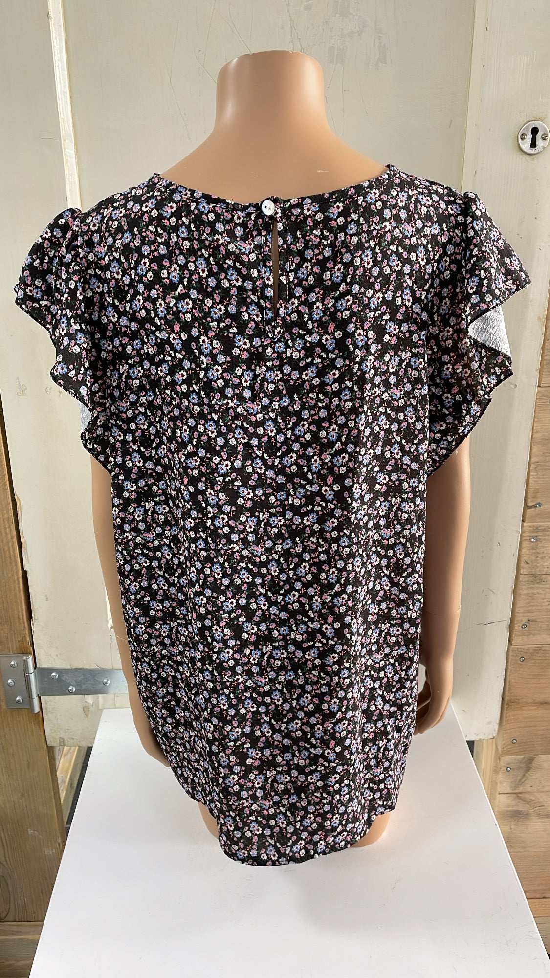 TOP 'FLOWERS' | ZWART