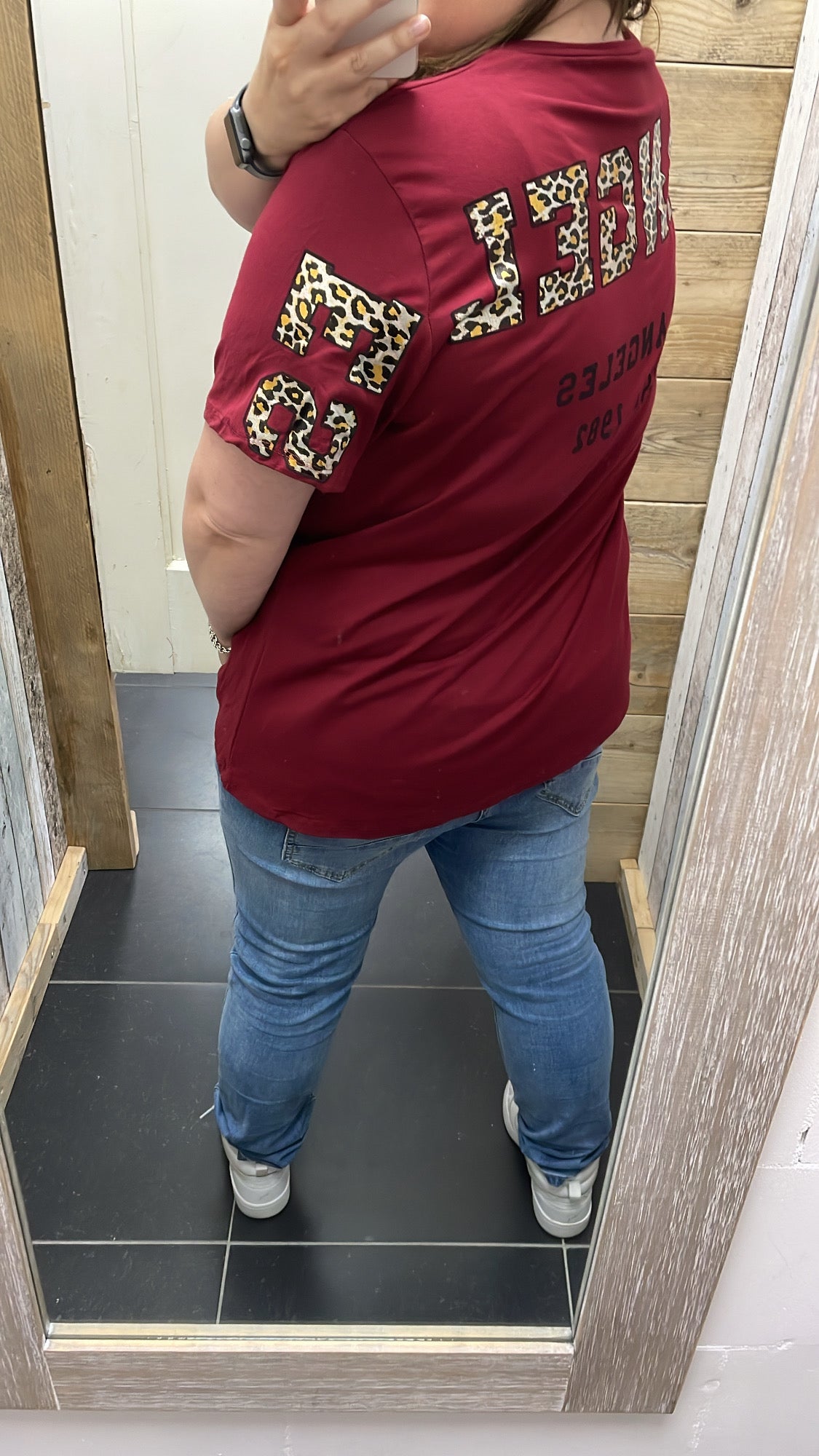 PS T-SHIRT ‘LA’ | BORDEAUX