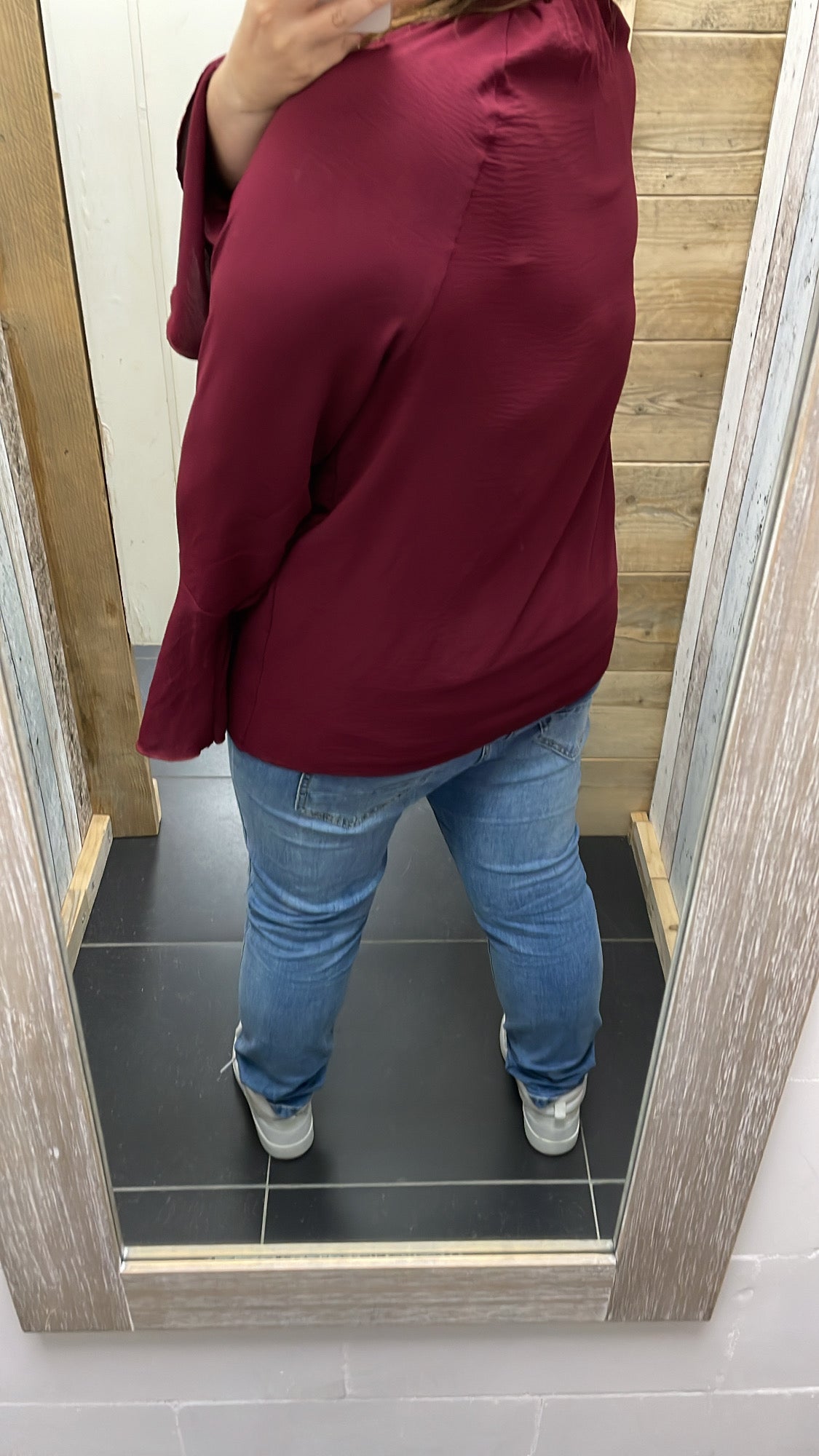 PS BLOUSE ‘TROMPETMOUW’ | BORDEAUX