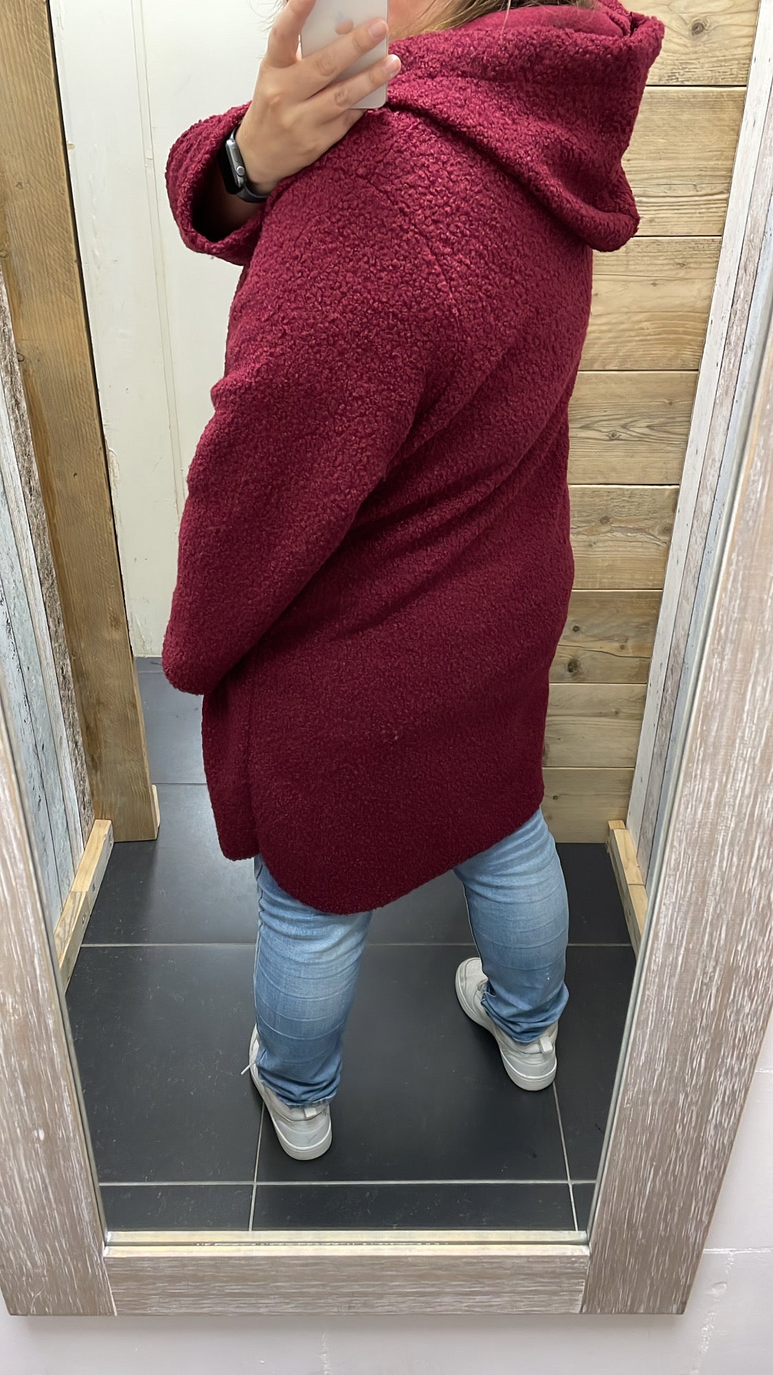 PS VEST 'TEDDY EMBLEEM' | BORDEAUX