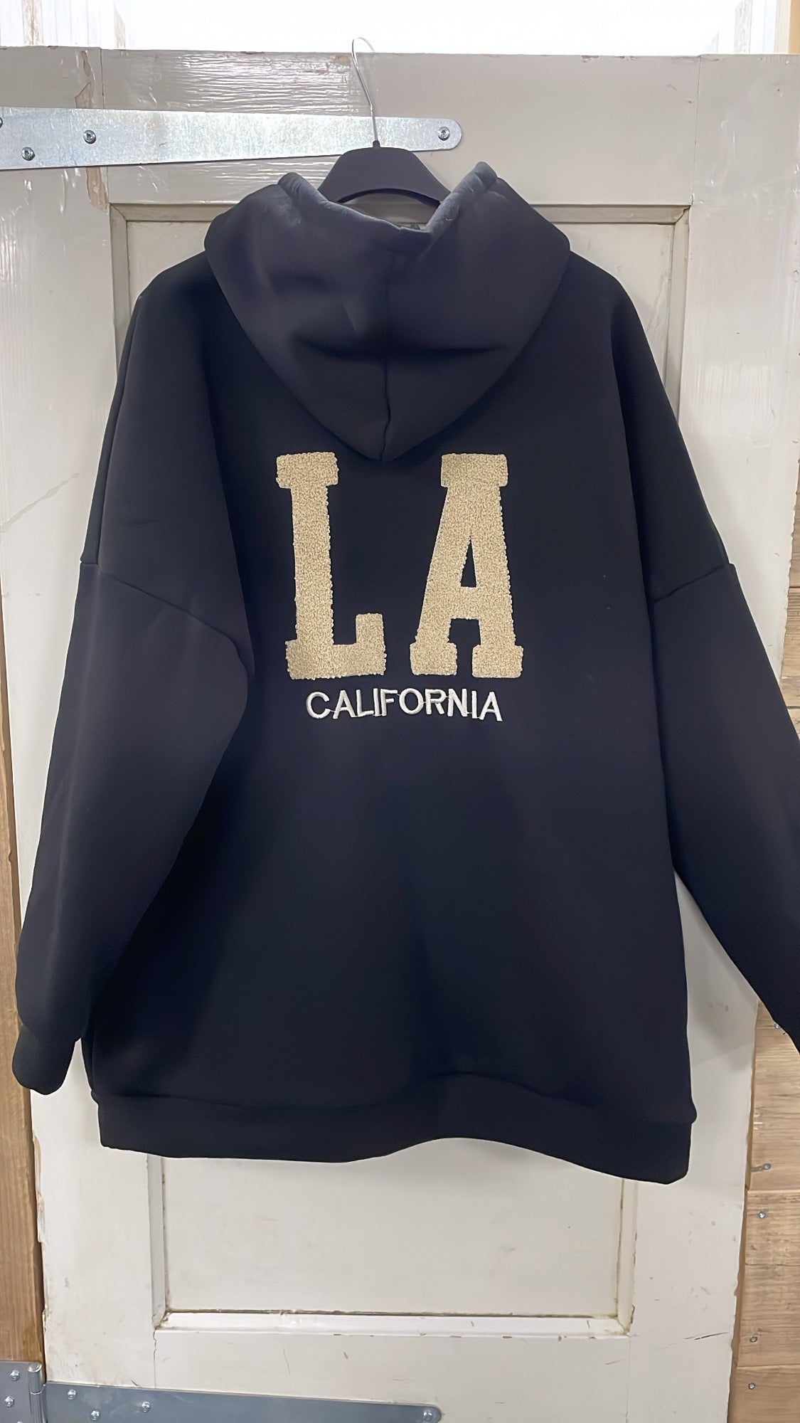PS HOODIE 'LA' | ZWART