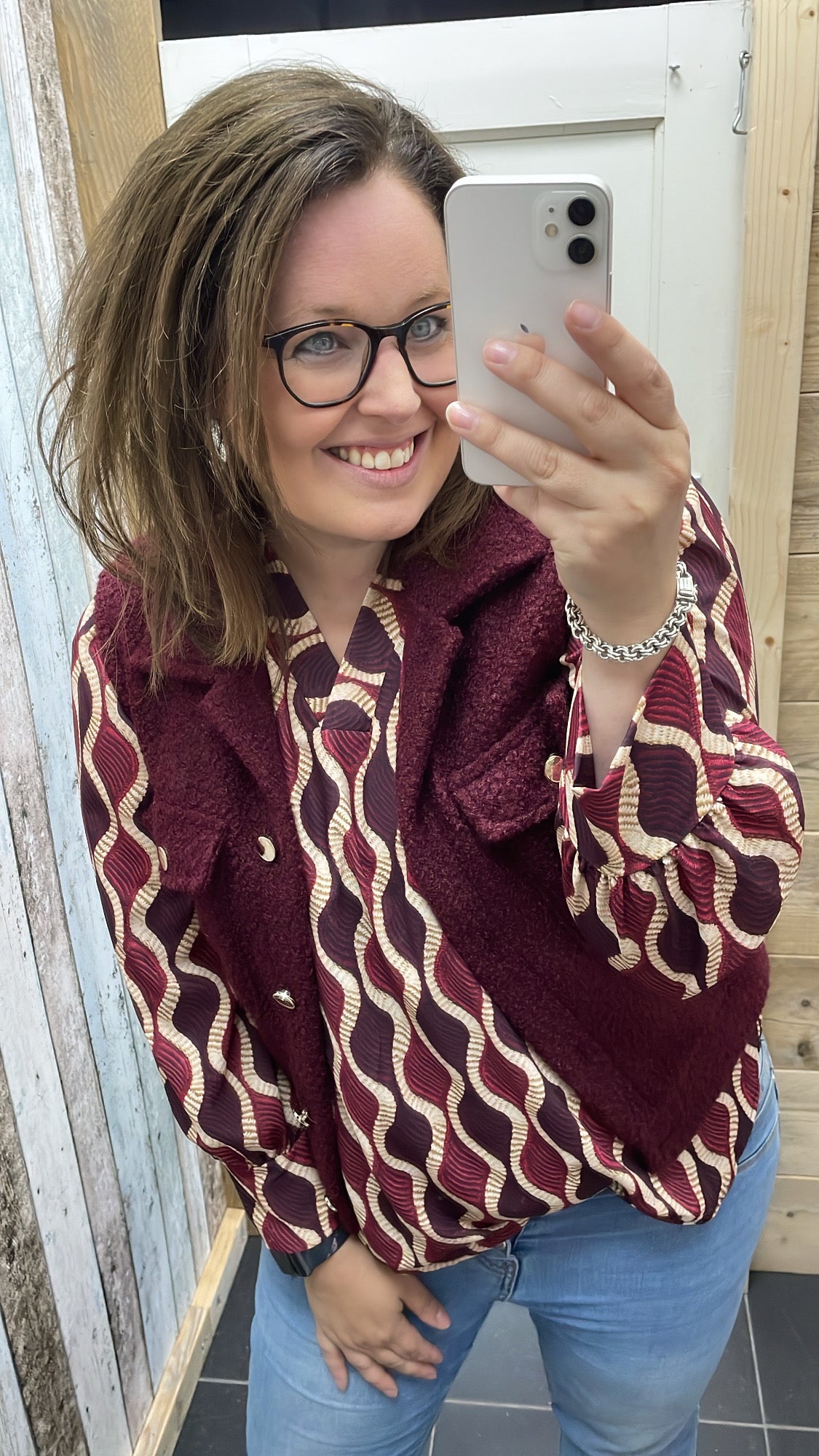 BLOUSE 'NANCY' | BORDEAUX