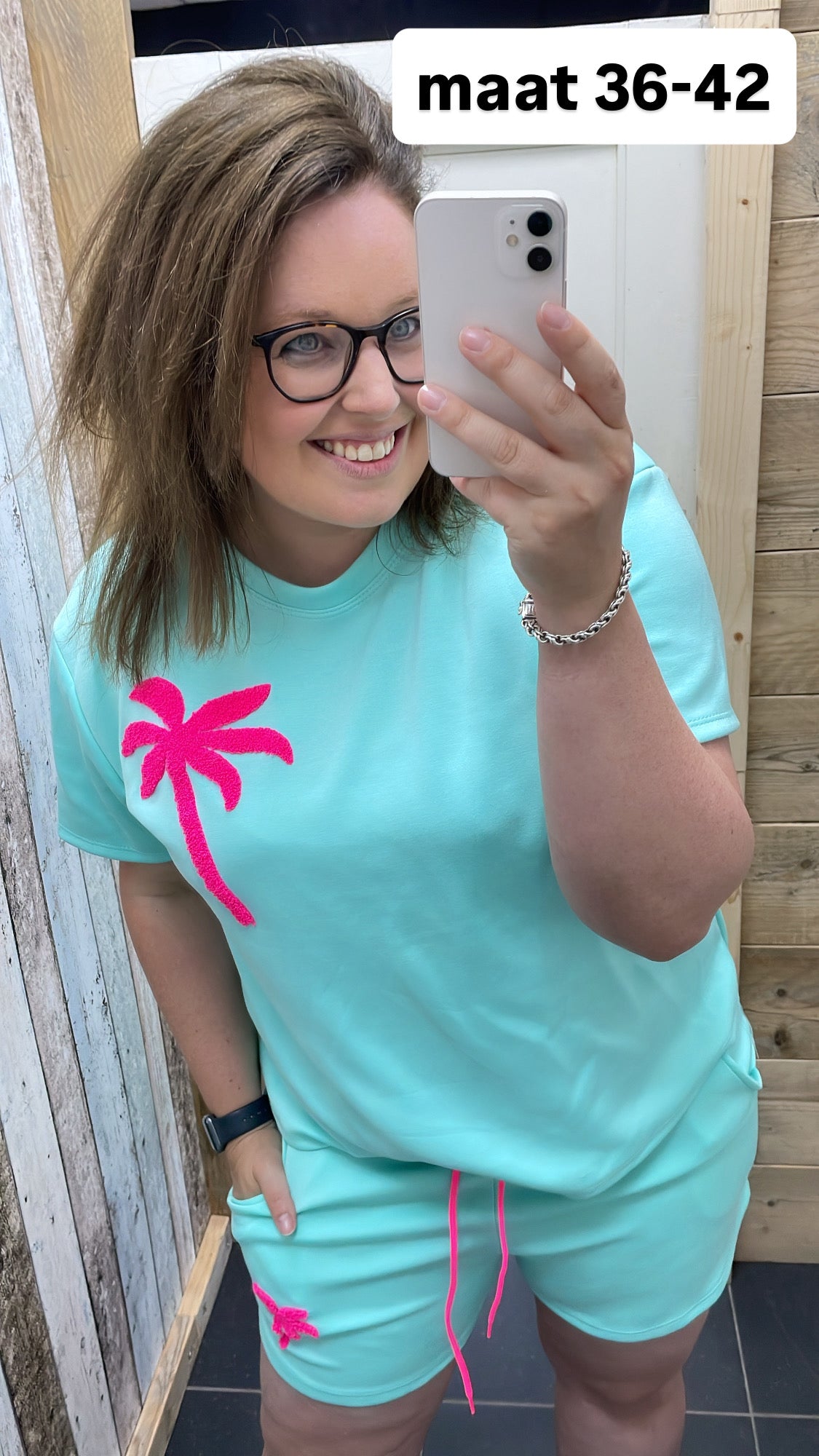 KM COMFY PAK 'PALMBOOM' | TURQUOISE