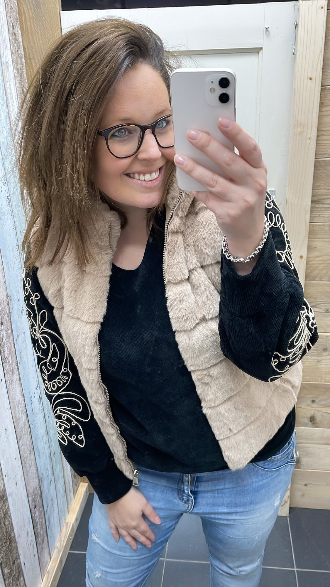 KM GILET 'NEPBONT' | TAUPE