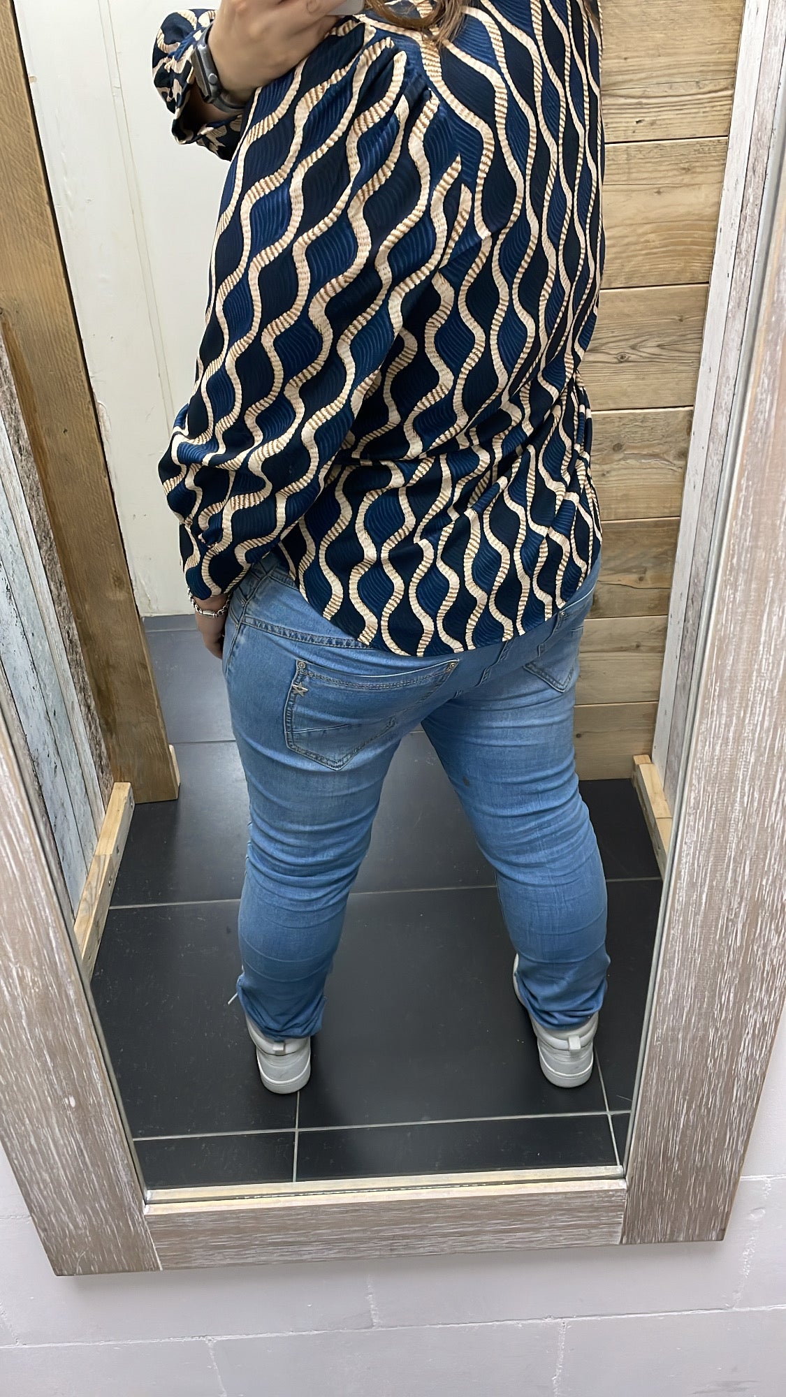 BLOUSE 'NANCY' | JEANSBLAUW