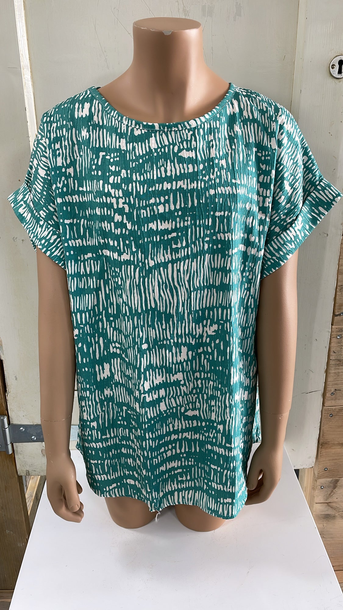 BLOUSE ‘MARINA’ | TURQUOISE
