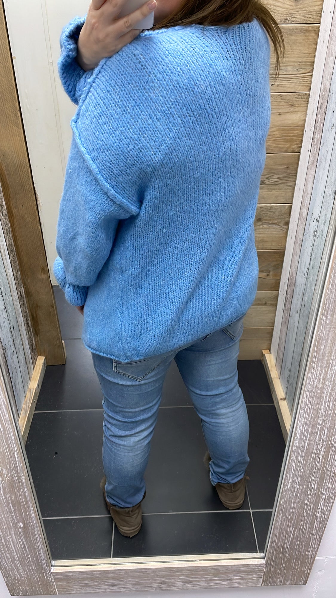 PS VEST 'ROEZEL MOUW' | LICHTBLAUW