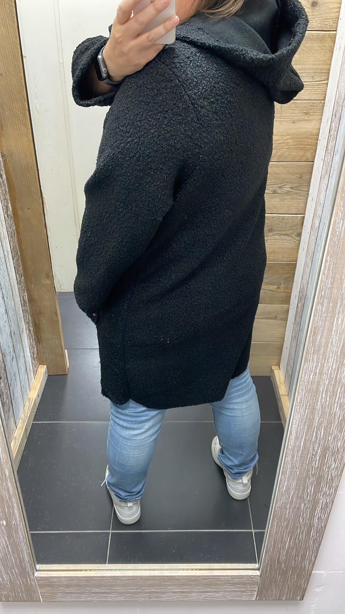 PS VEST 'TEDDY EMBLEEM' | ZWART