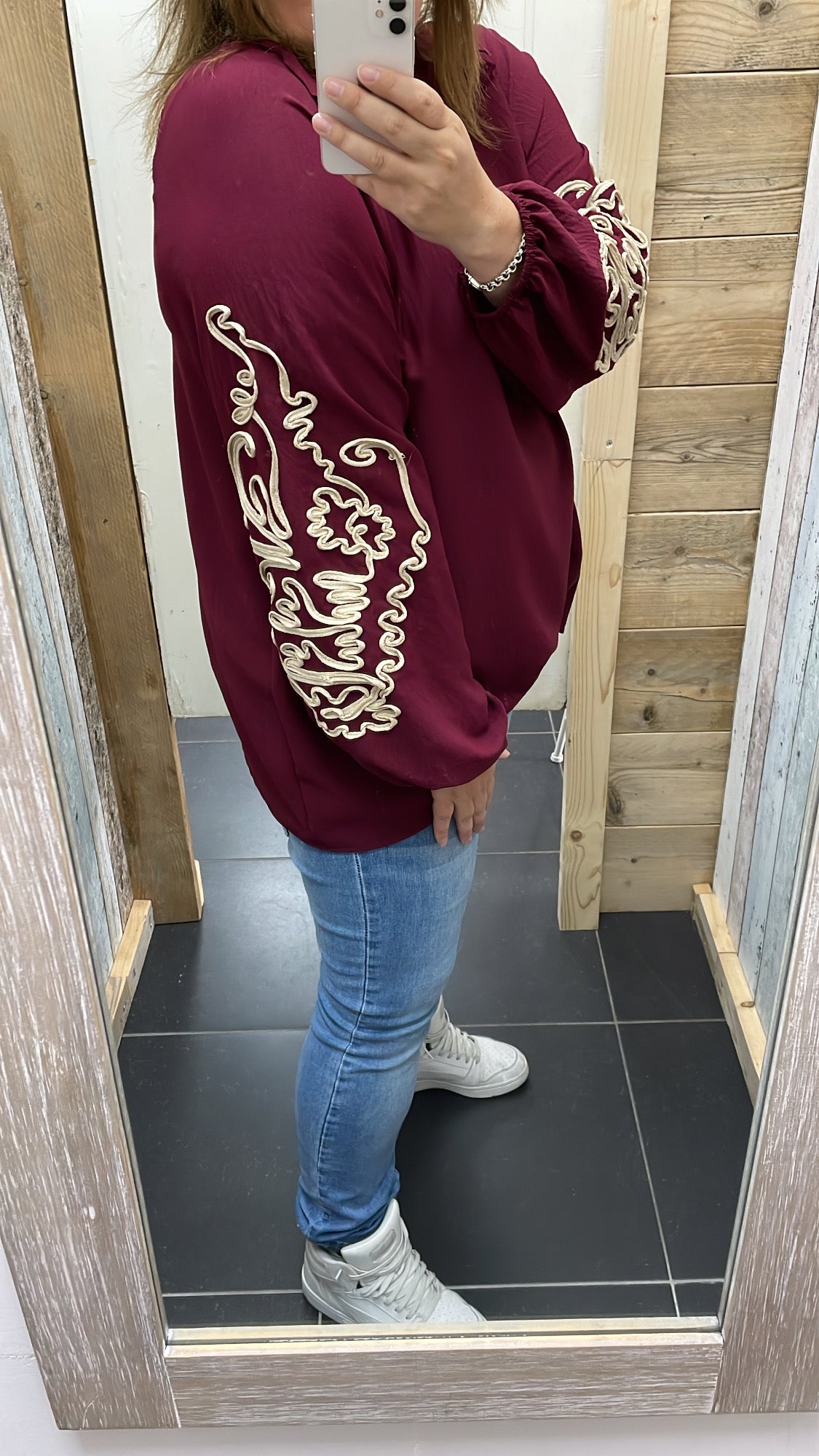 PS BLOUSE ‘BORDUURSEL 'KOORD’ | BORDEAUX