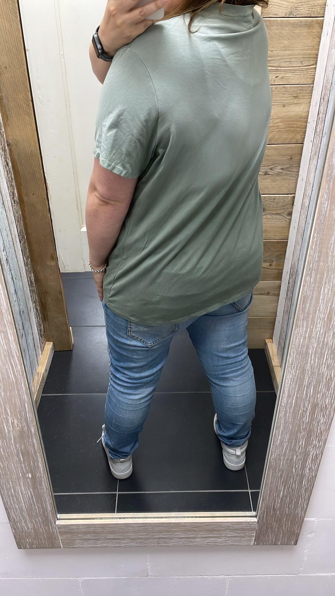 PS T-SHIRT ‘CC' | GROEN/GRIJS