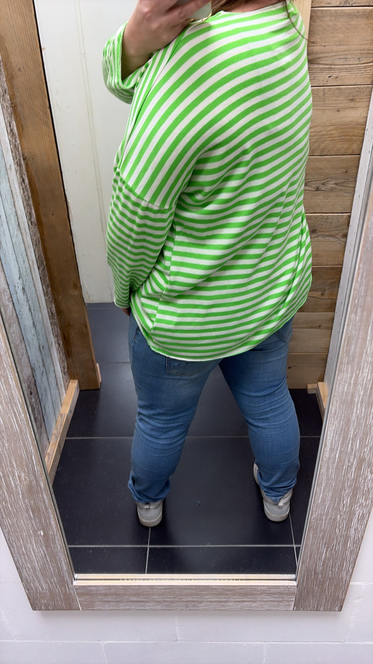 PS TOP 'STREPEN' | GUCCI GROEN