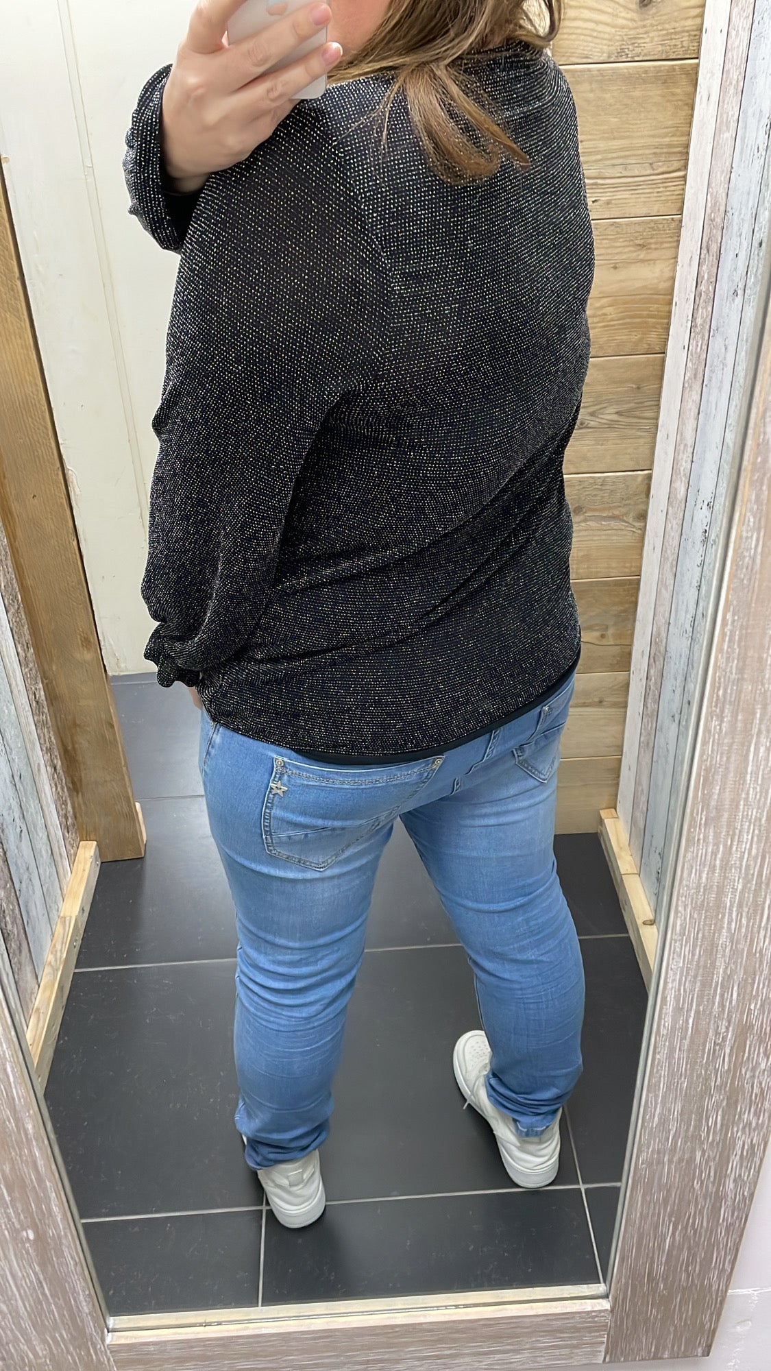 BLOUSE 'GLITTERS' | ZILVER