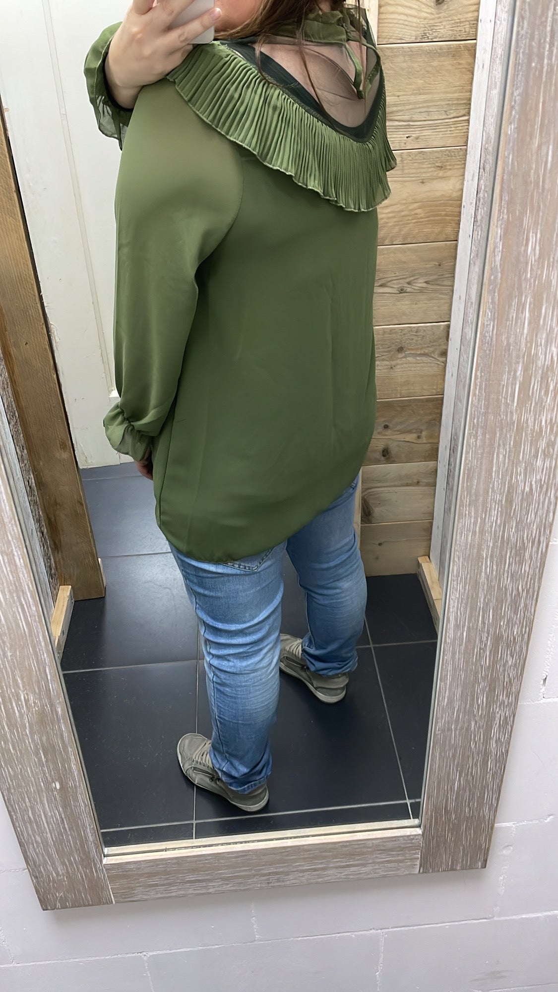 PS BLOUSE 'ROEZEL ROND' | ARMY