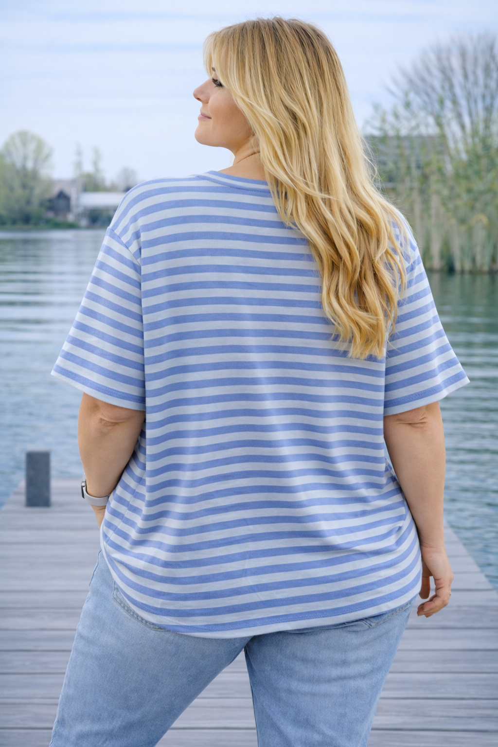 PS TOP STREPEN 'AMOR' | BLAUW