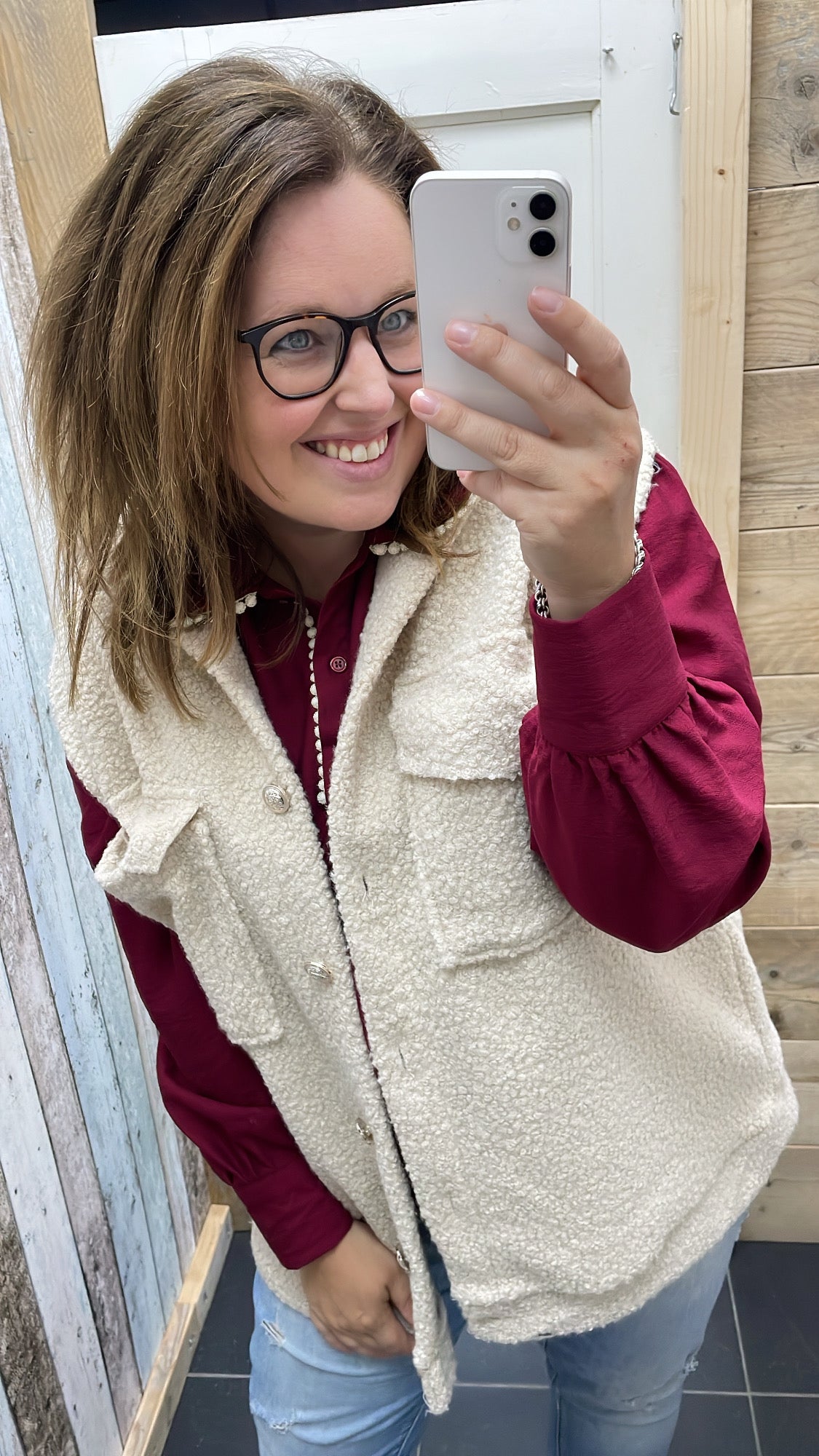 PS BLOUSE ‘VALERIE’ | BORDEAUX