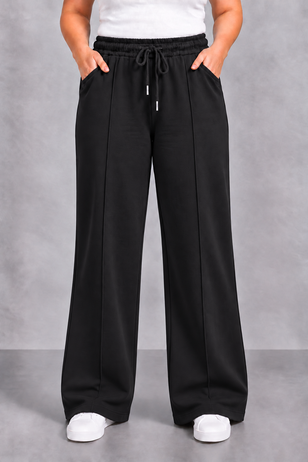 PS JOGGINGBROEK 'FLEECE' | ZWART