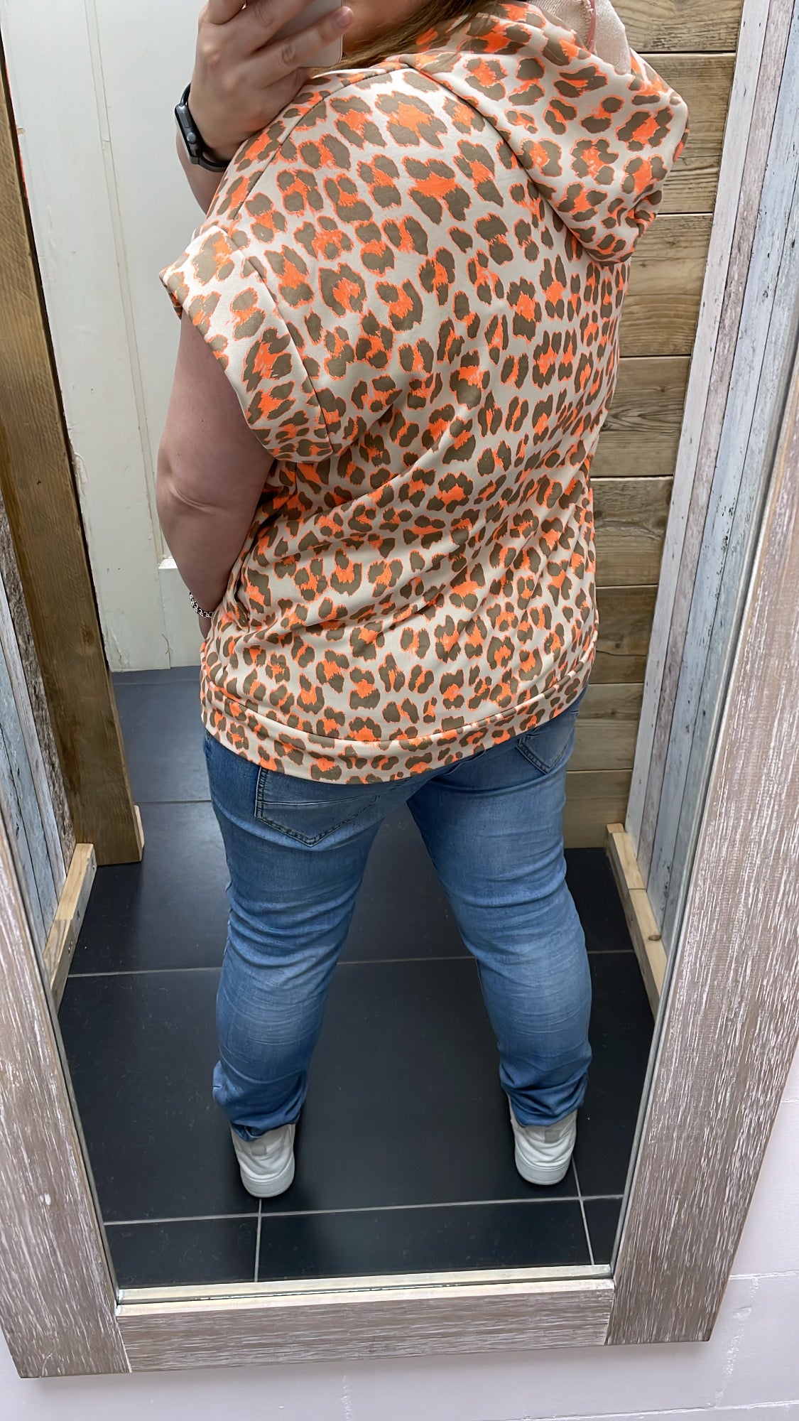 PS SWEATER 'CAPUCHON' | ORANJE