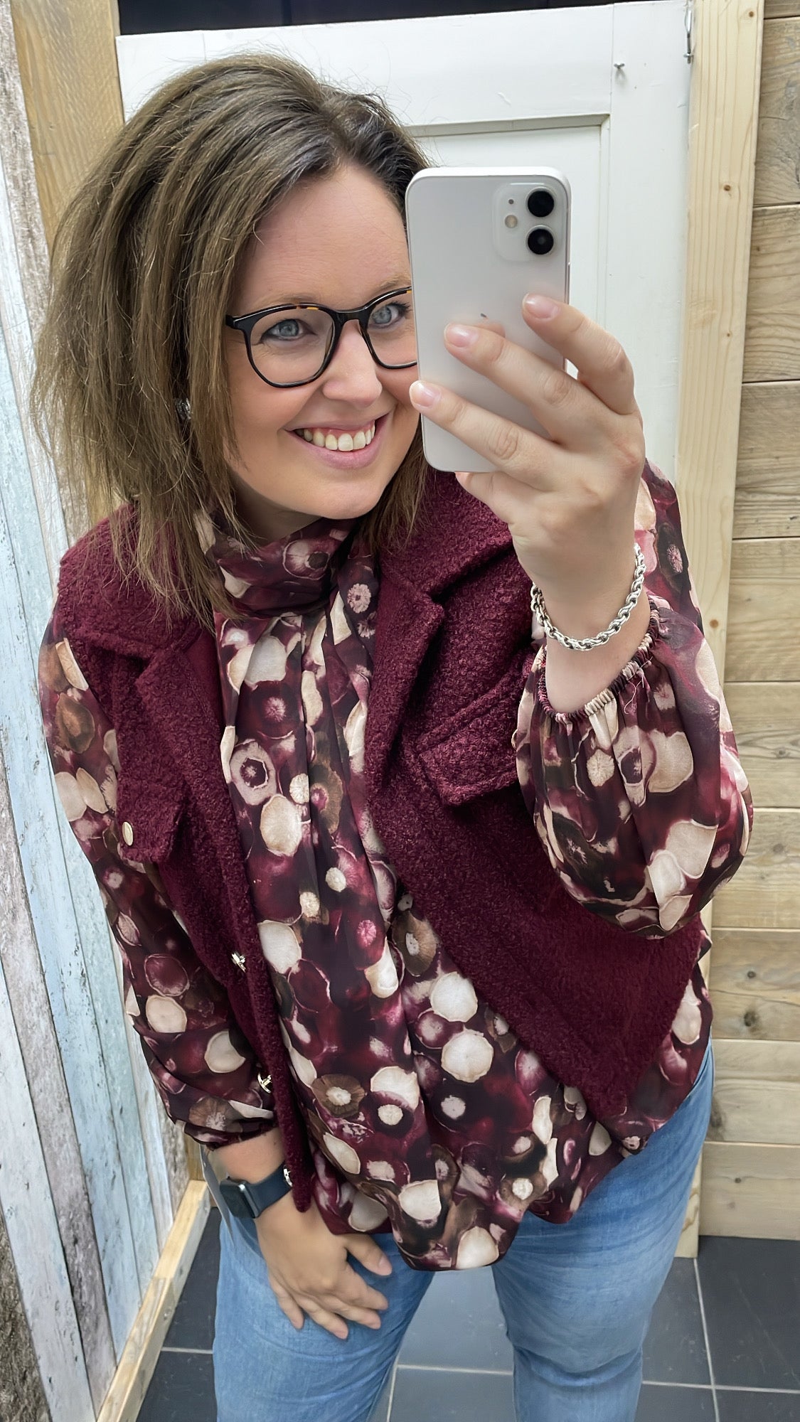 BLOUSE ‘INGE’ | BORDEAUX